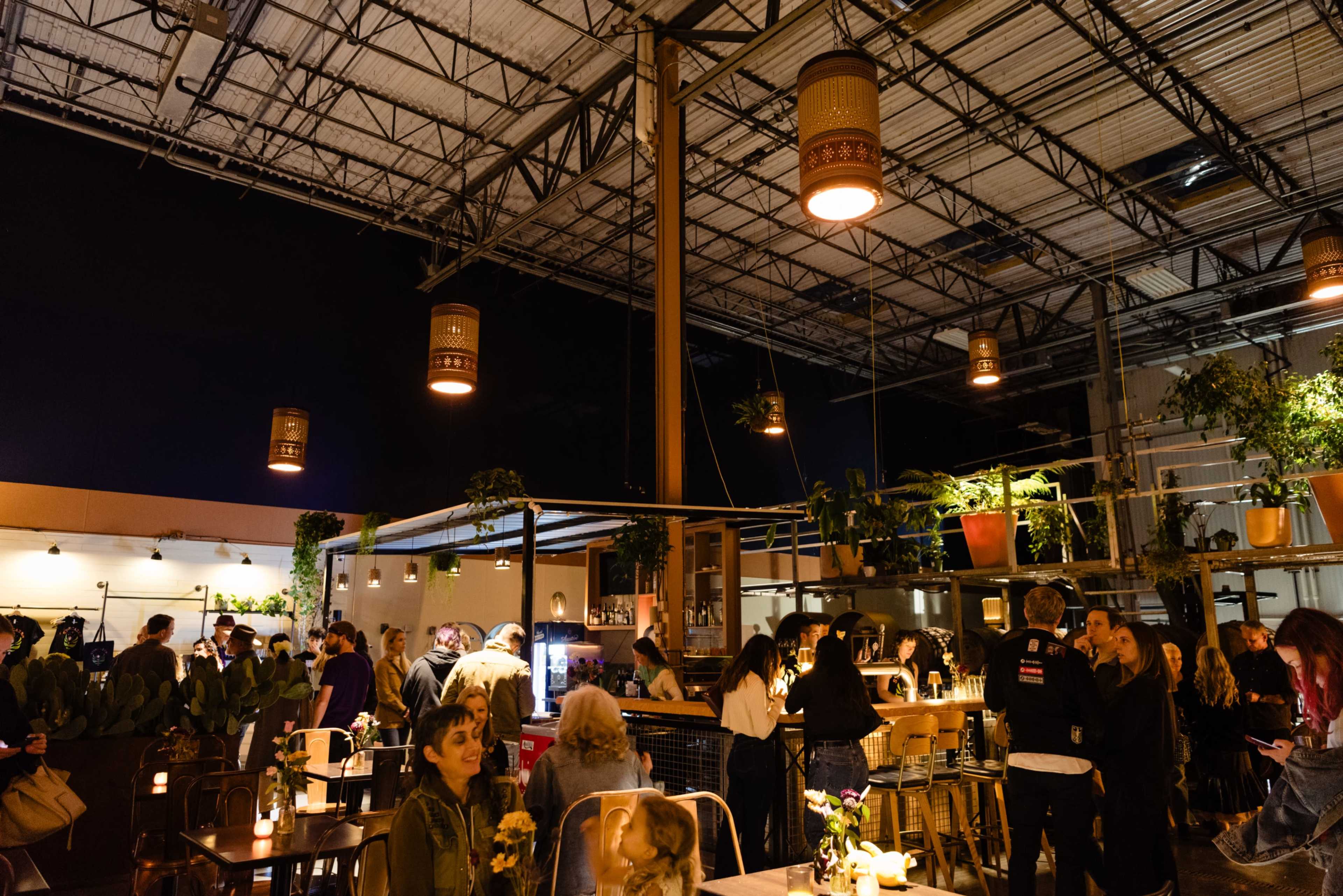Eastside warehouse bar with one of a kind party room Image in Govalle, Austin, TX