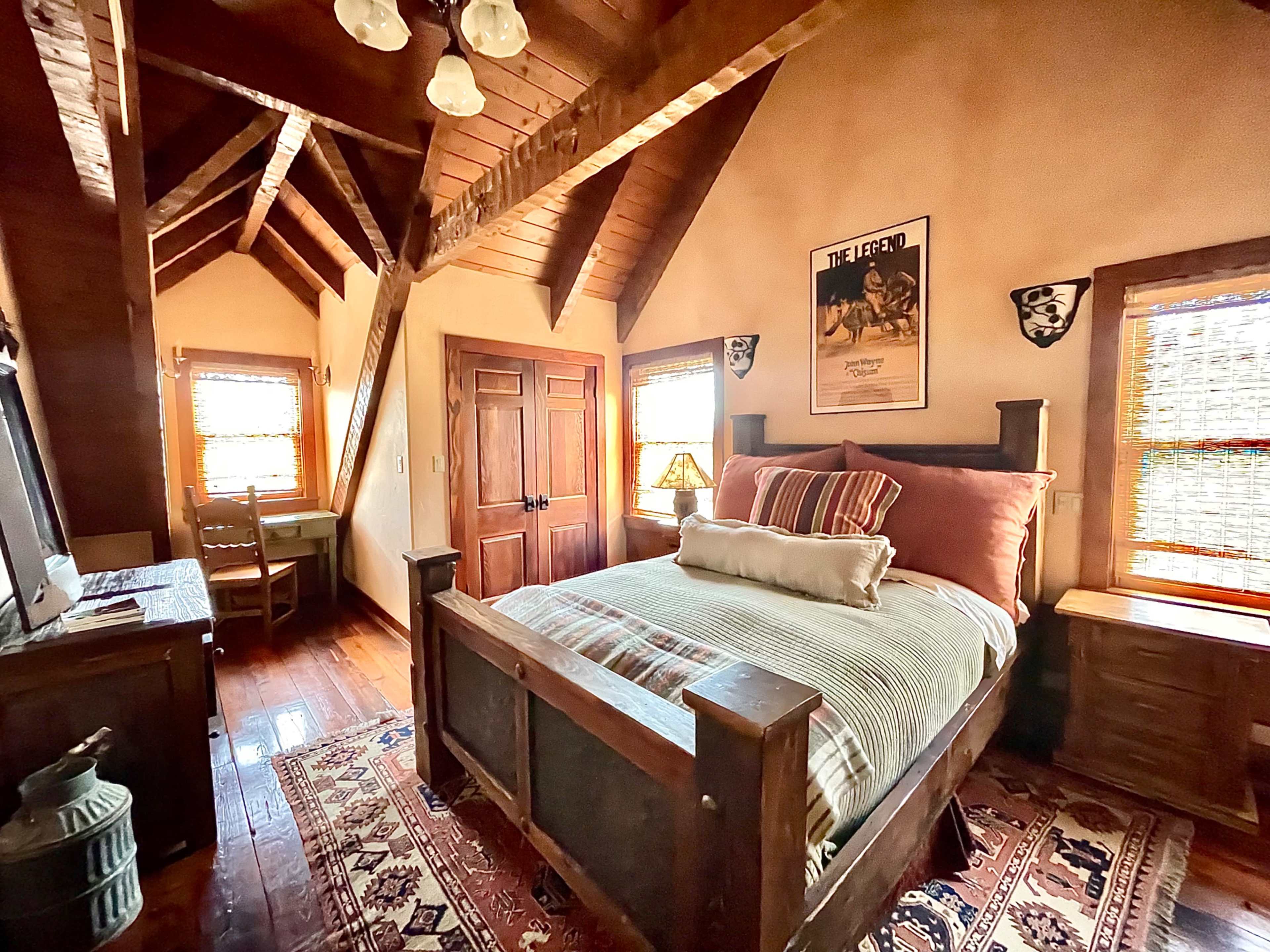 Luxury Cattle Ranch / Farm with Stone Lodge, Log Cabins and Lake. Image in Marquez, Marquez, TX