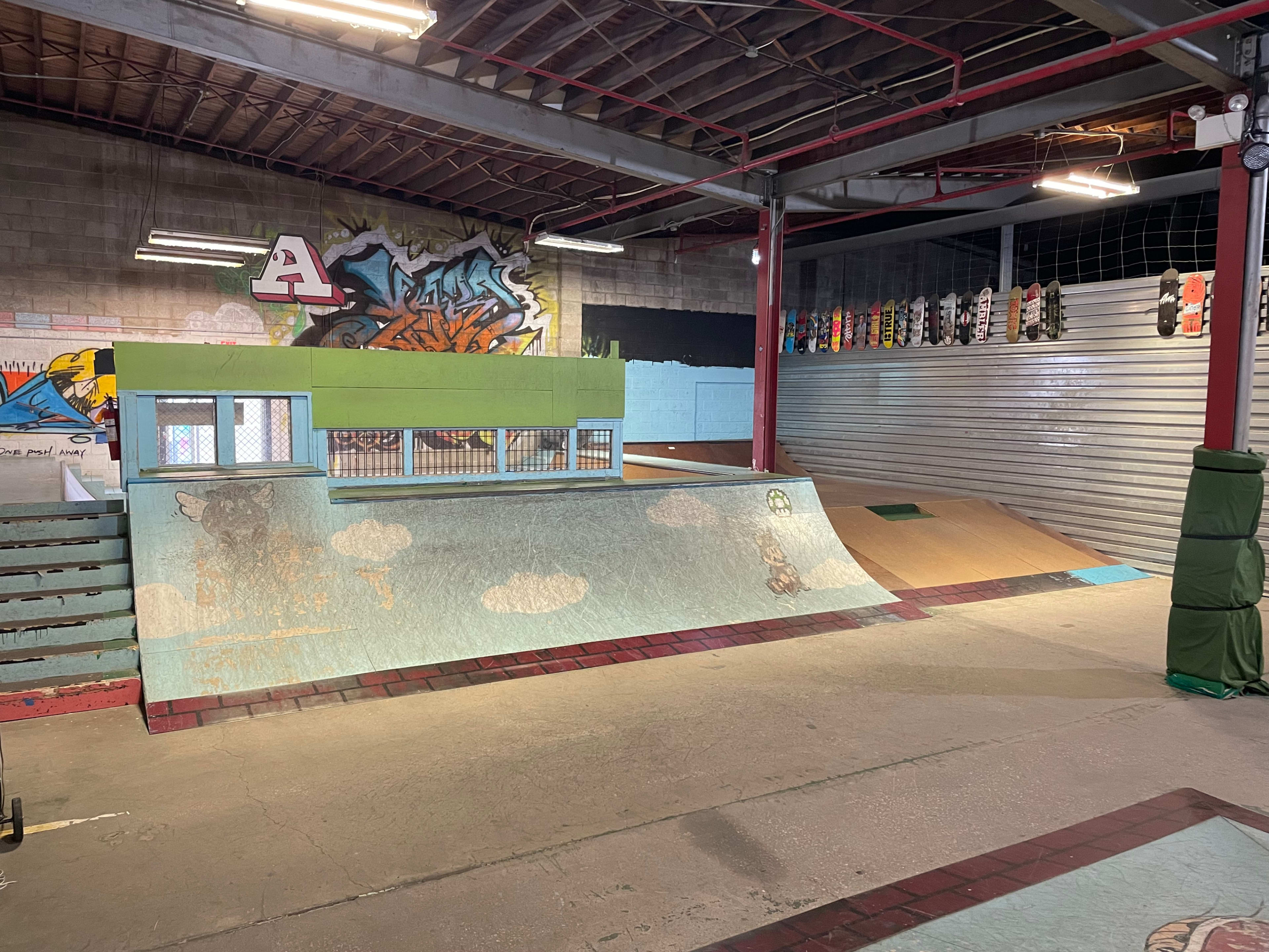 Suburban Private Indoor Skatepark Warehouse Image in Lower Gwynedd Township, Ambler, PA