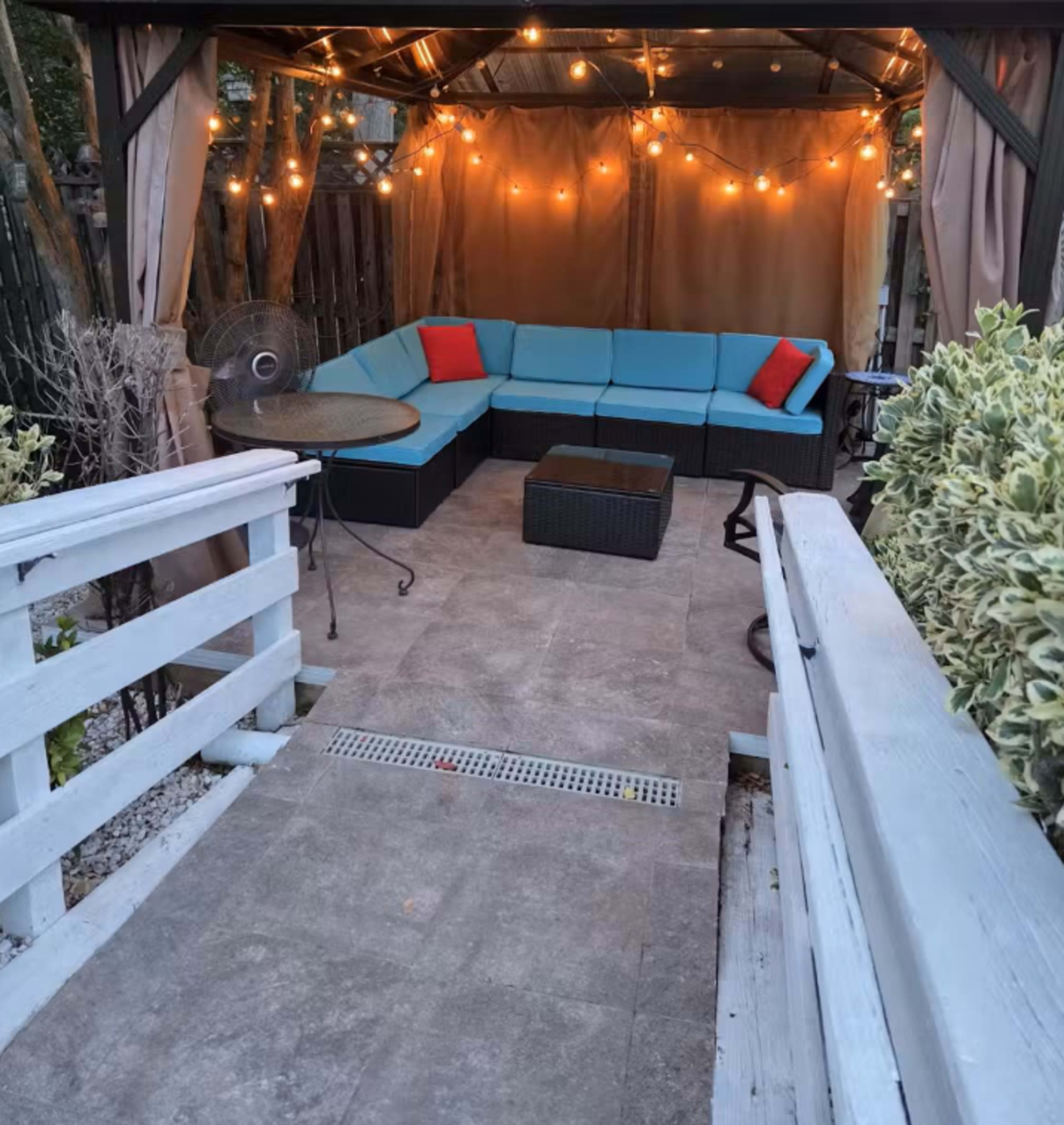 Beautifully landscaped pool and back yard with gazebo Image in Woodlawn, ALEXANDRIA, VA