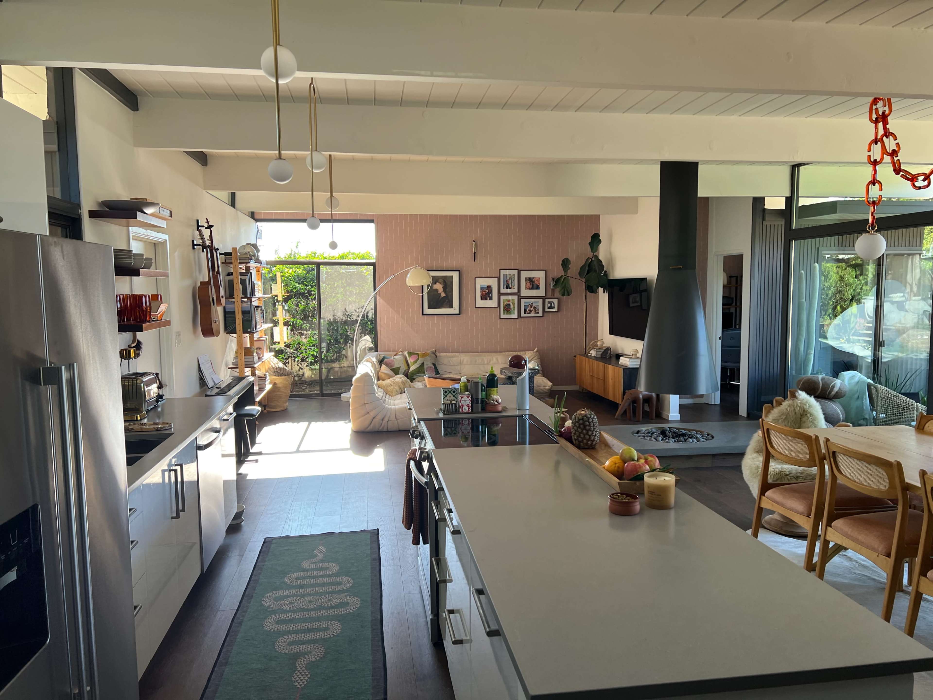 Mid-Century Modern Retreat Featuring A Natural Swimming Pool Image in San Rafael, San Rafael, CA