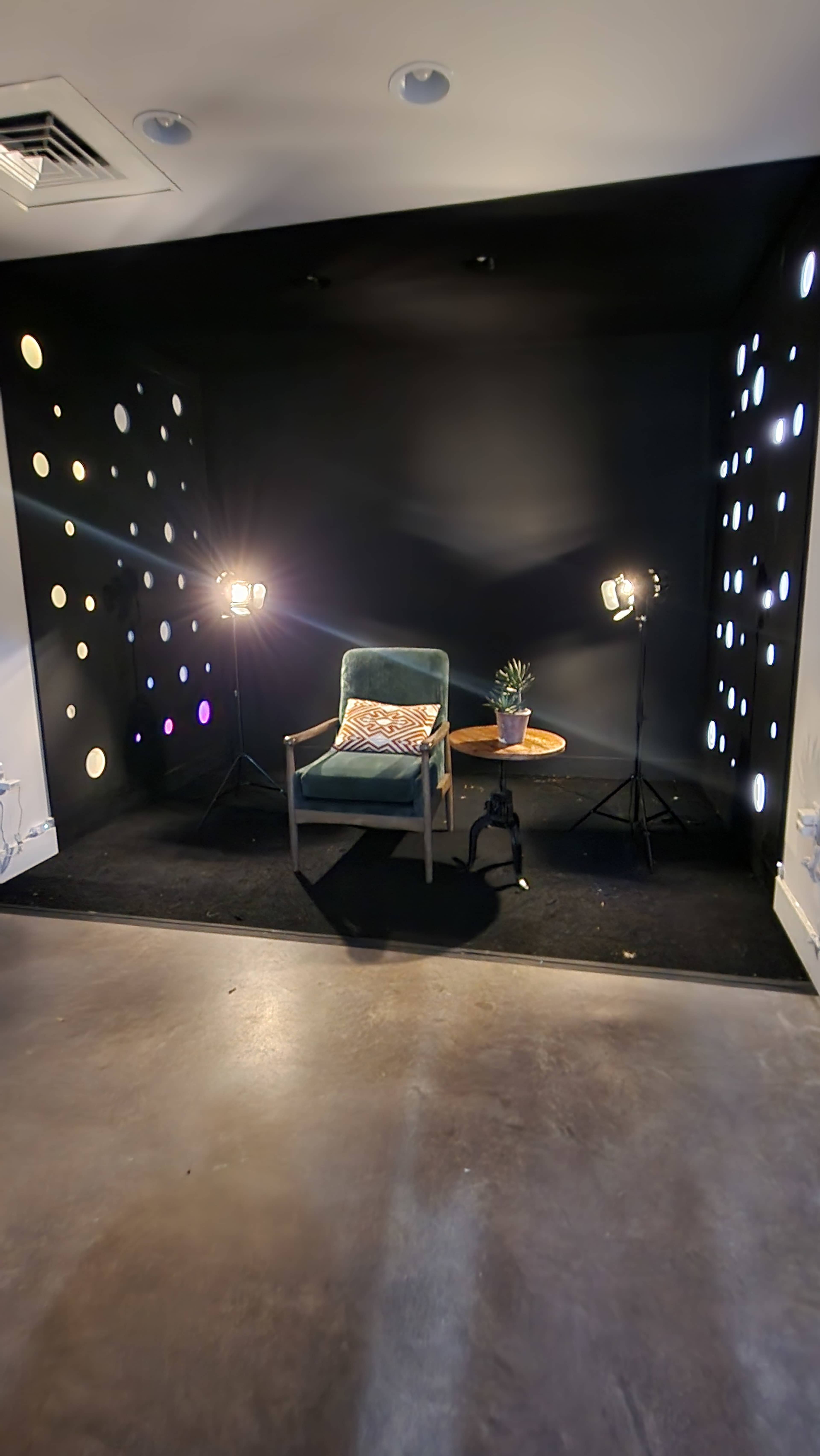 Funky LED Light Studio For Podcast, Photo & Video Image in South Hemphill Heights, Fort Worth, TX