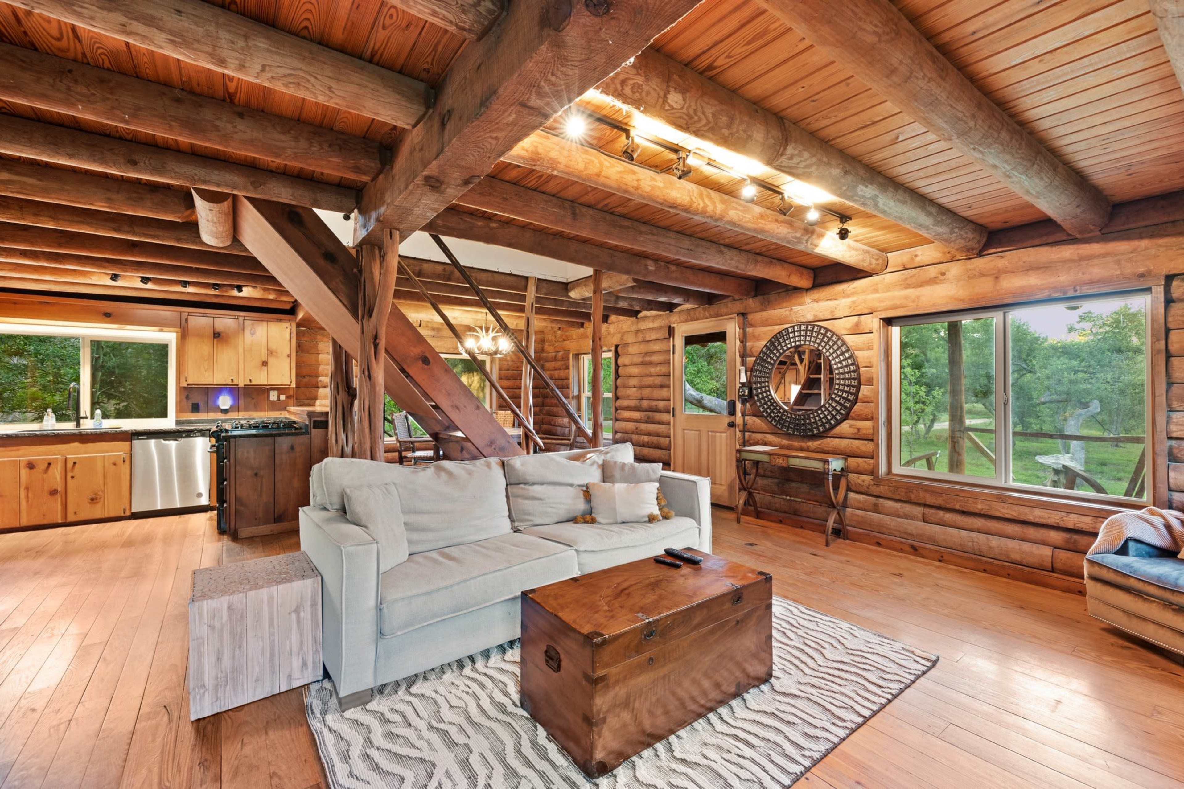 Rustic Secluded Log Cabin in the Austin Hill Country Image in , Austin, TX