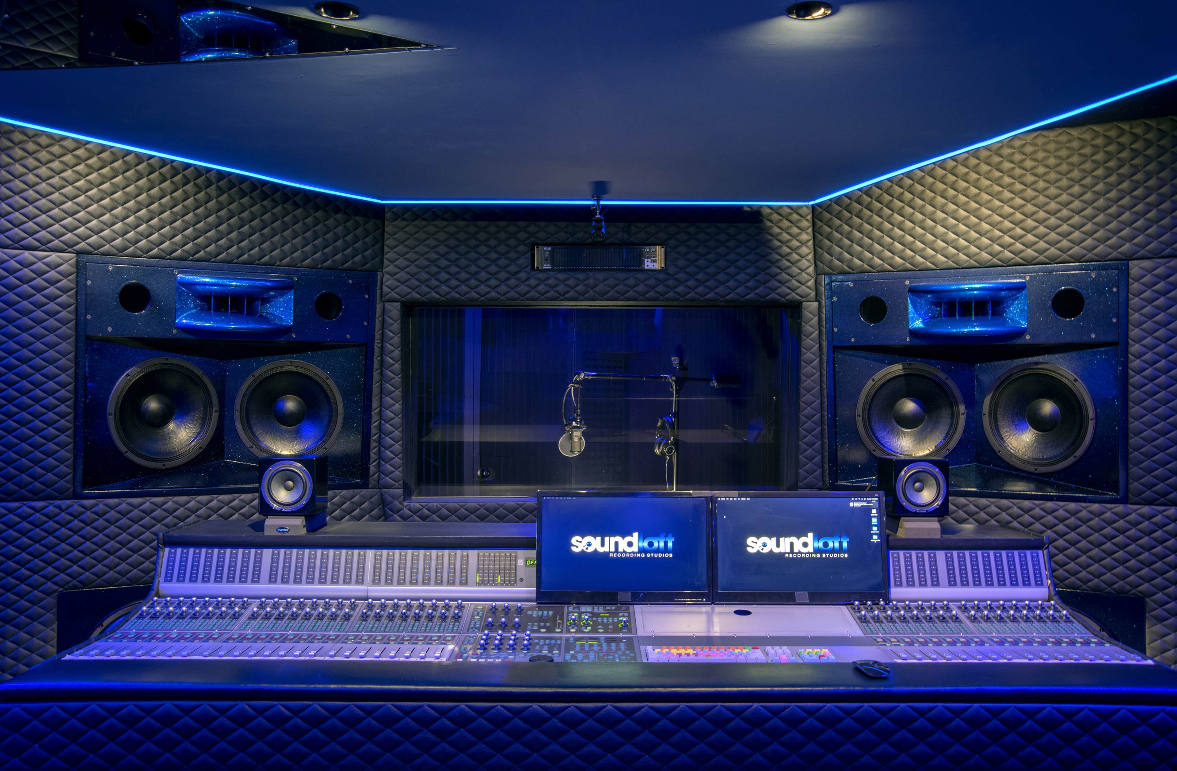Luxury Recording Studio w/ Cinematic Lighting – Soundloft Maybach Room Image in Branford, Branford, CT