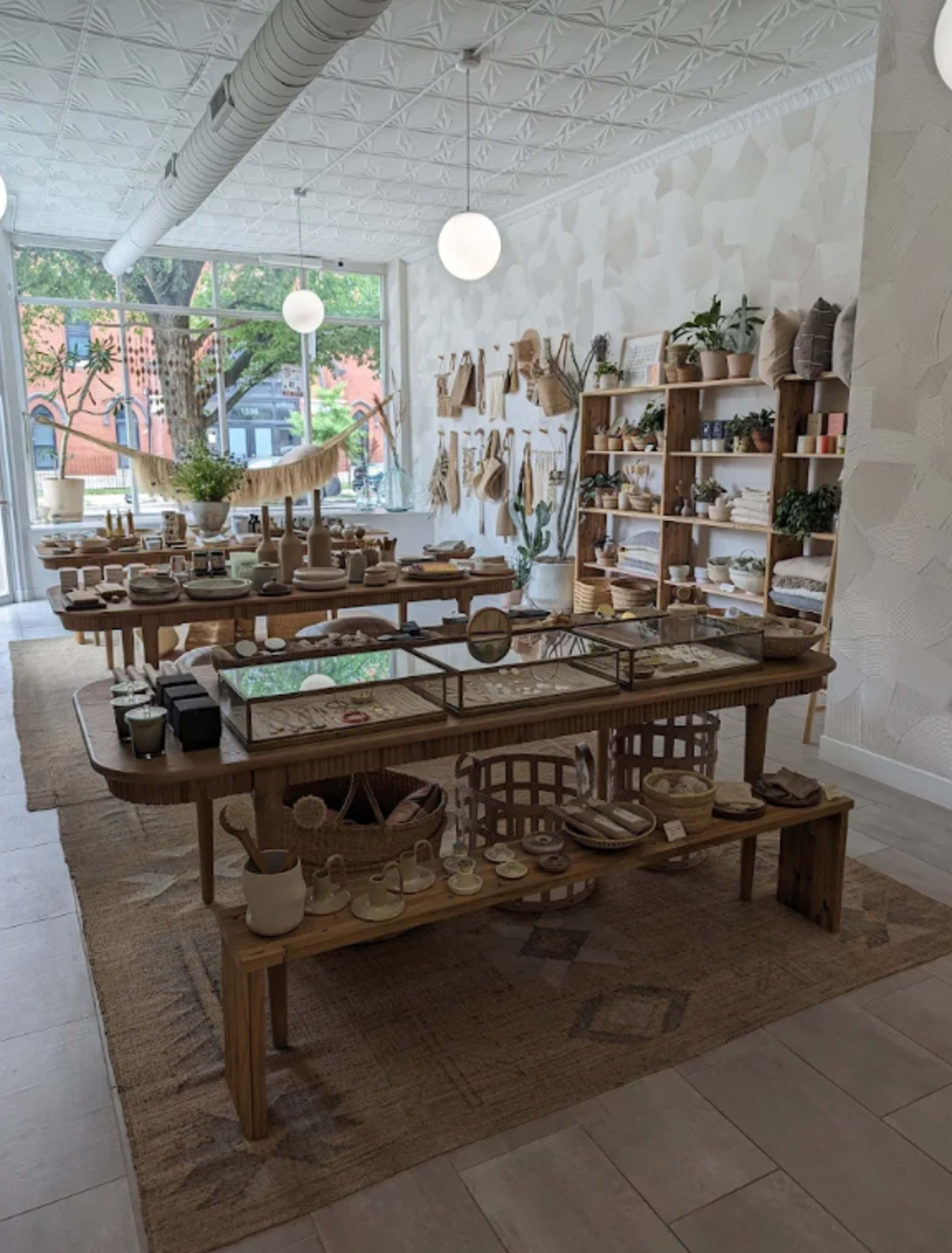 Warm and relaxing retail space with neutral vibes. Image in West Town, Chicago, IL