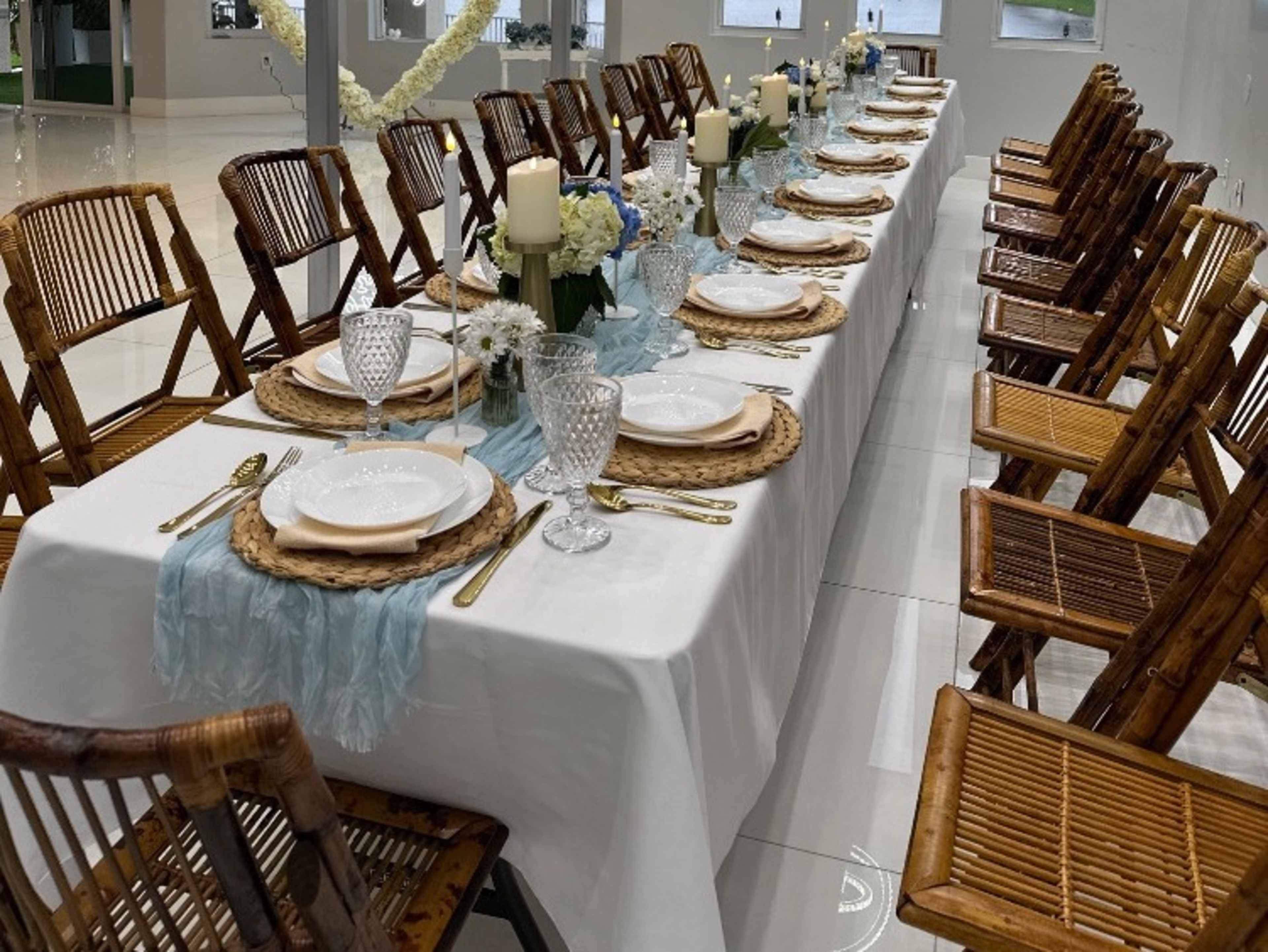 Bamboo folding chairs 