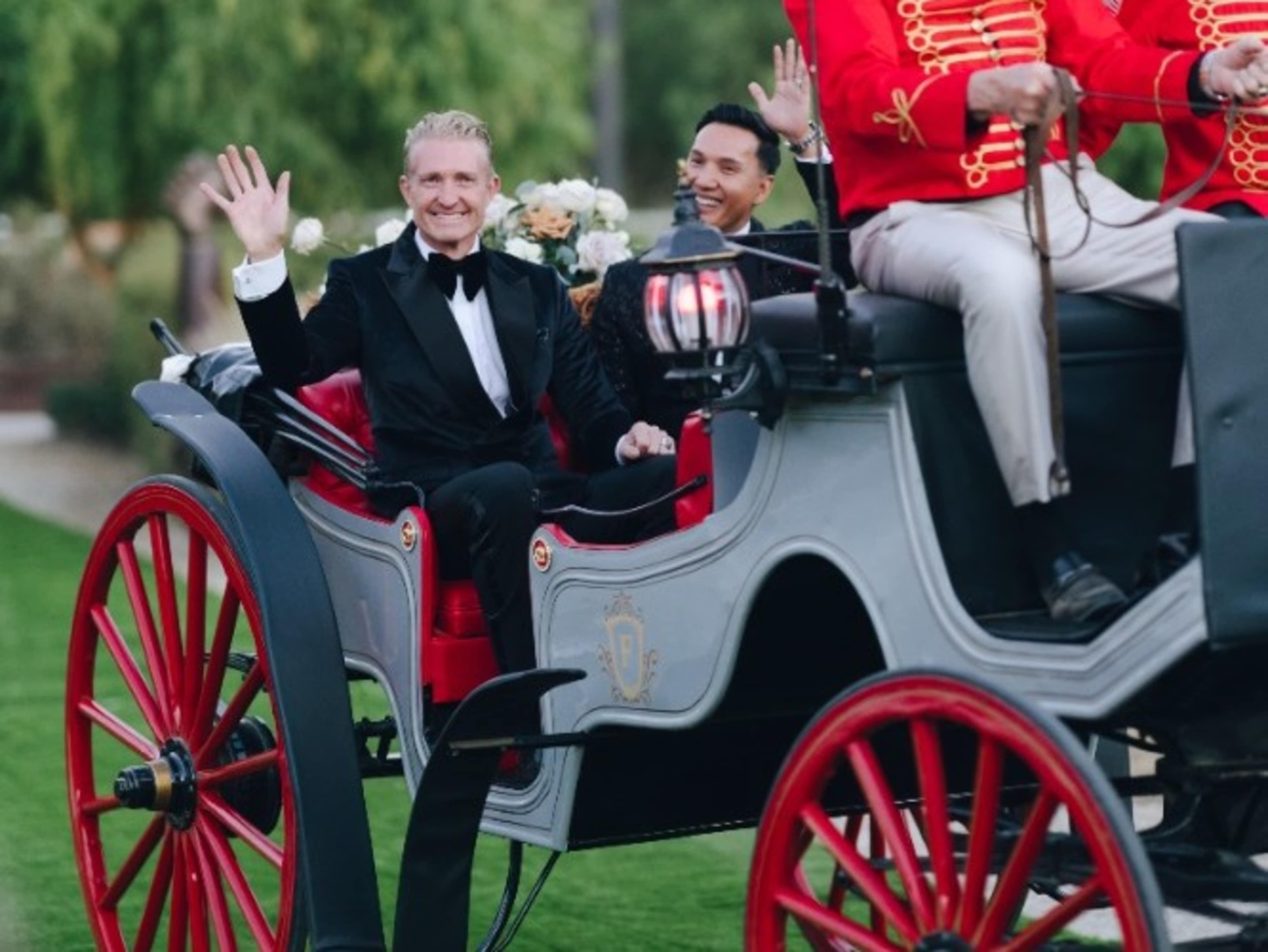 Horse drawn carriage arrival/departure