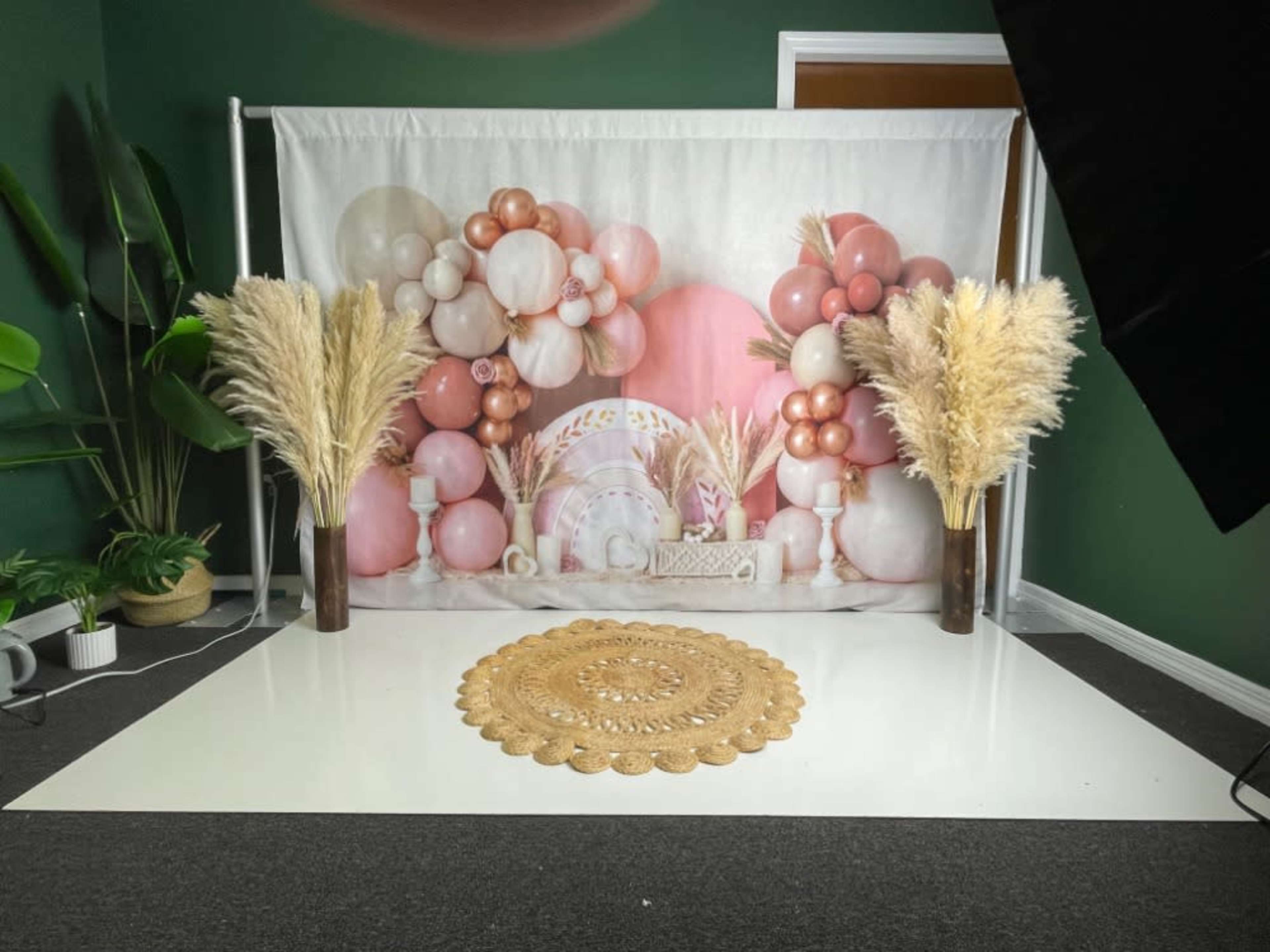 Children's Boho Floral Backdrop (6x8 ft)