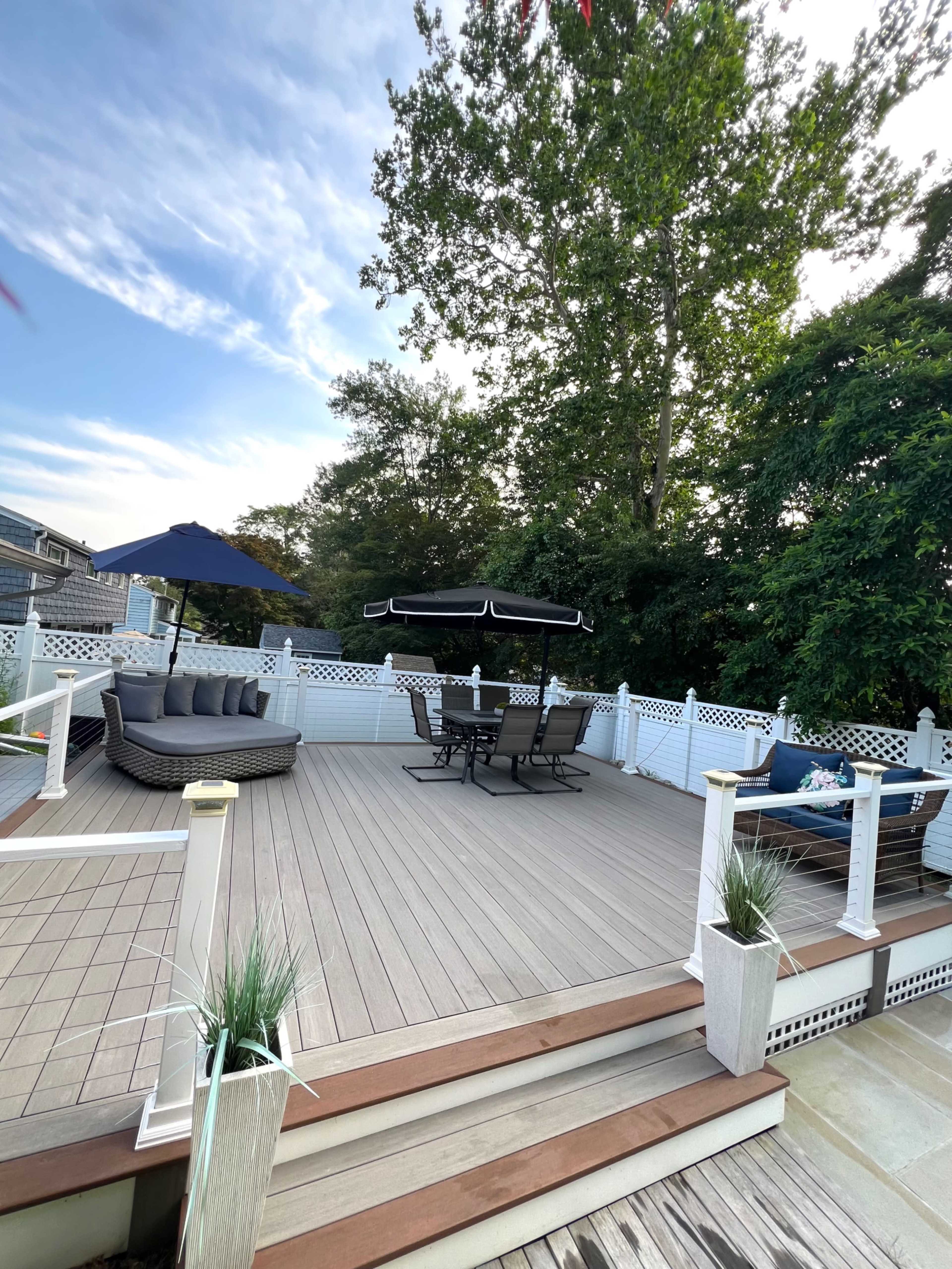 Backyard Paradise with Waterfall, Waterslide & Blooming Garden Image in Newfield - Westover - Turn of River, Stamford, CT