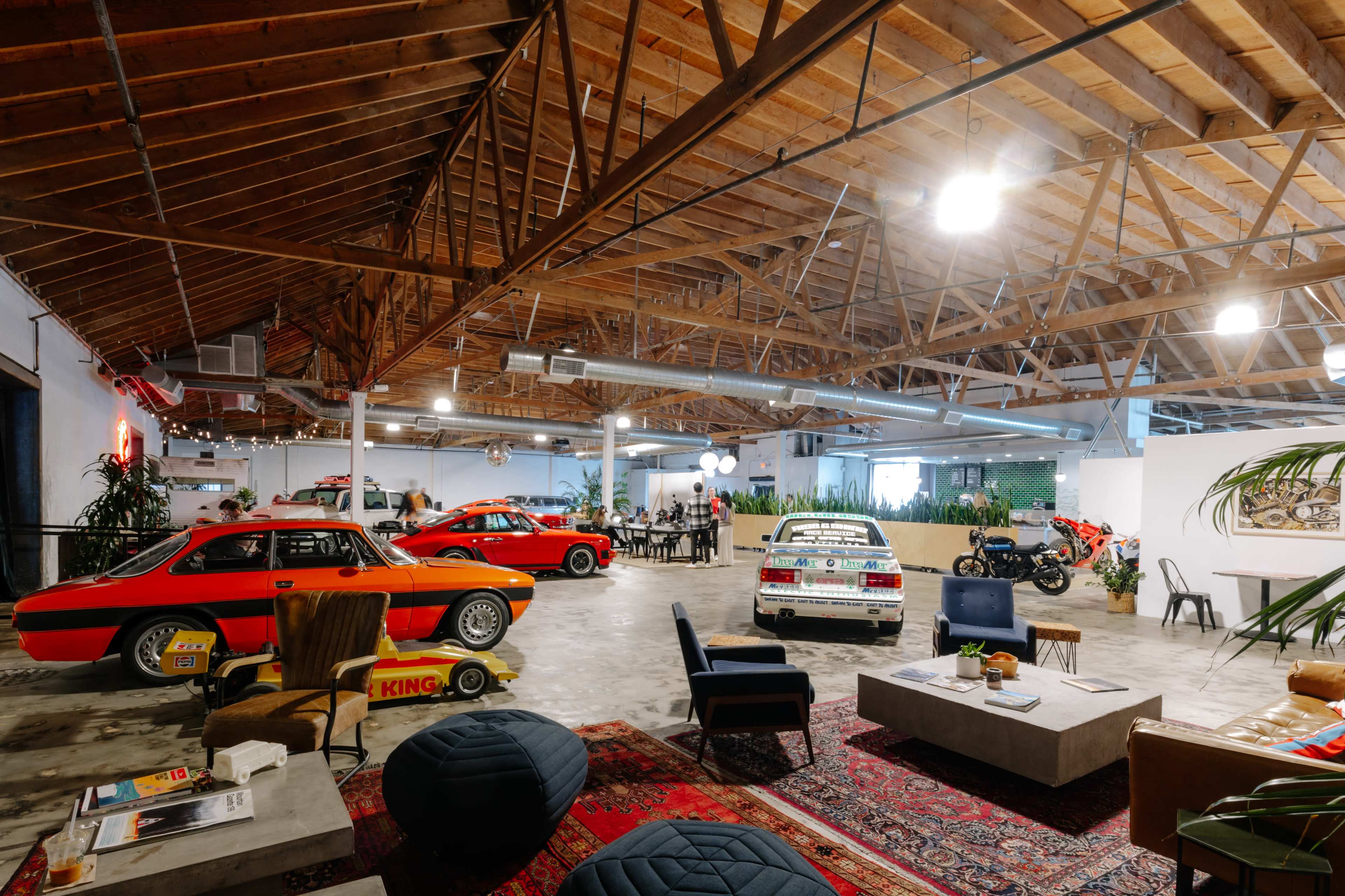 West Side LA Car Club Warehouse + Coffee Shop Image in Sawtelle, Los Angeles, CA