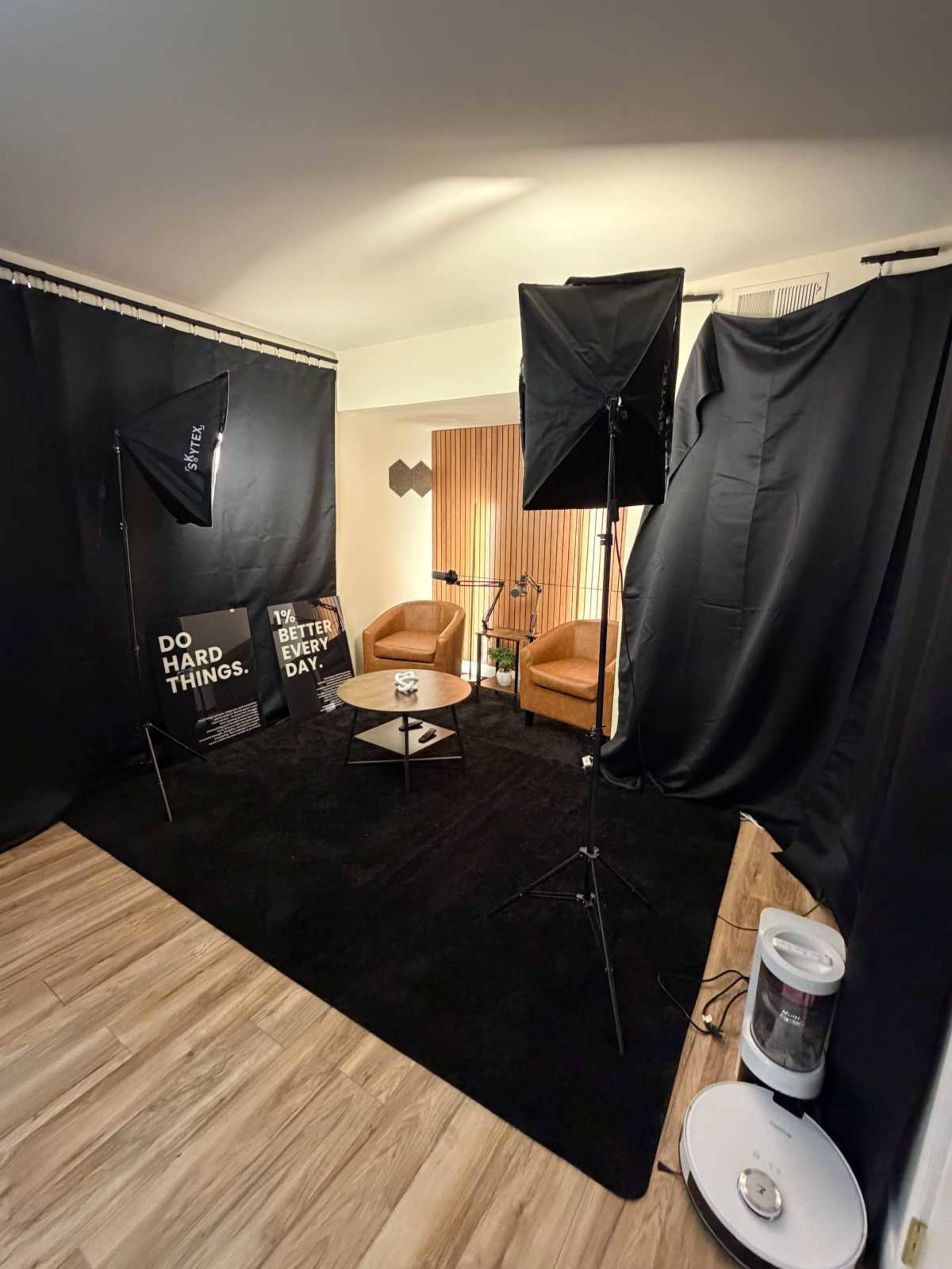 Hilltop Podcast Studio with Warm Editorial Aesthetic Image in Vallejo, Vallejo, CA