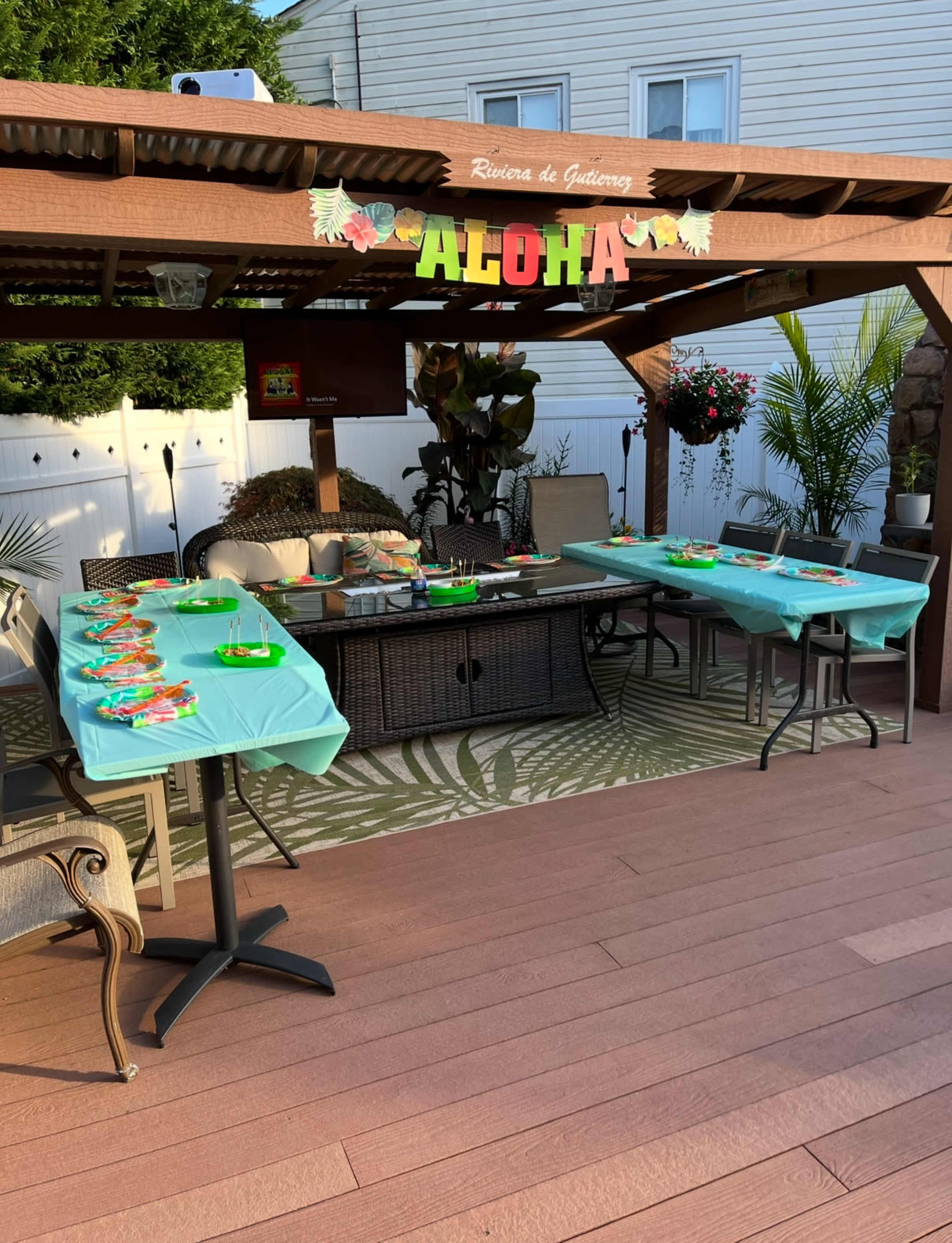 Tropical Backyard Oasis with Inground Pool – Perfect for Private Events, Relaxation, or Photoshoots Image in Oyster Bay, Massapequa Park, NY