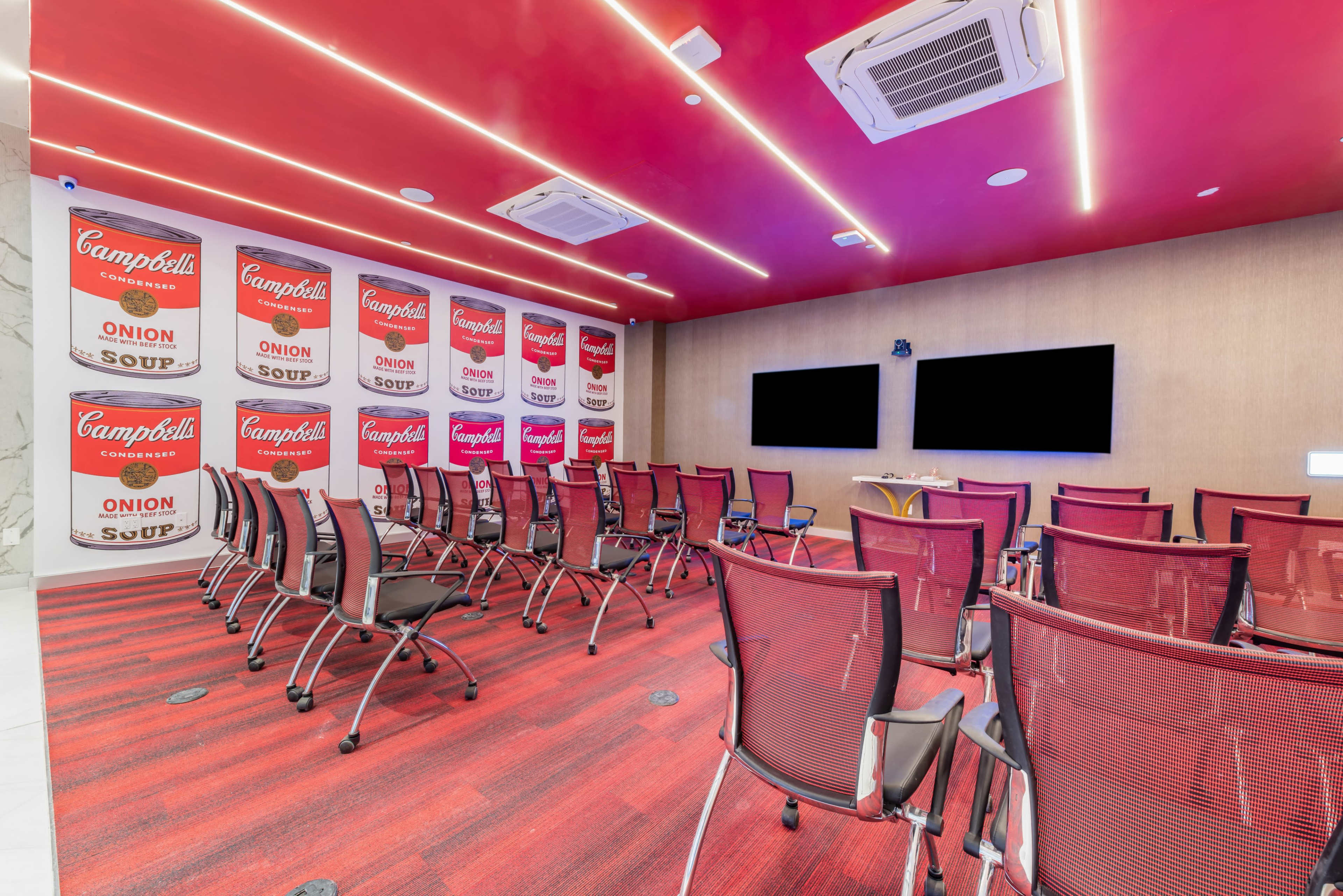 Warhol- Huge Meeting Room Space Column Free-Great Team Room Space - Windowed-All AV comes with the Venue-Kitchen Phone Booth and Lounge on Site Image in Midtown Manhattan, New York, NY