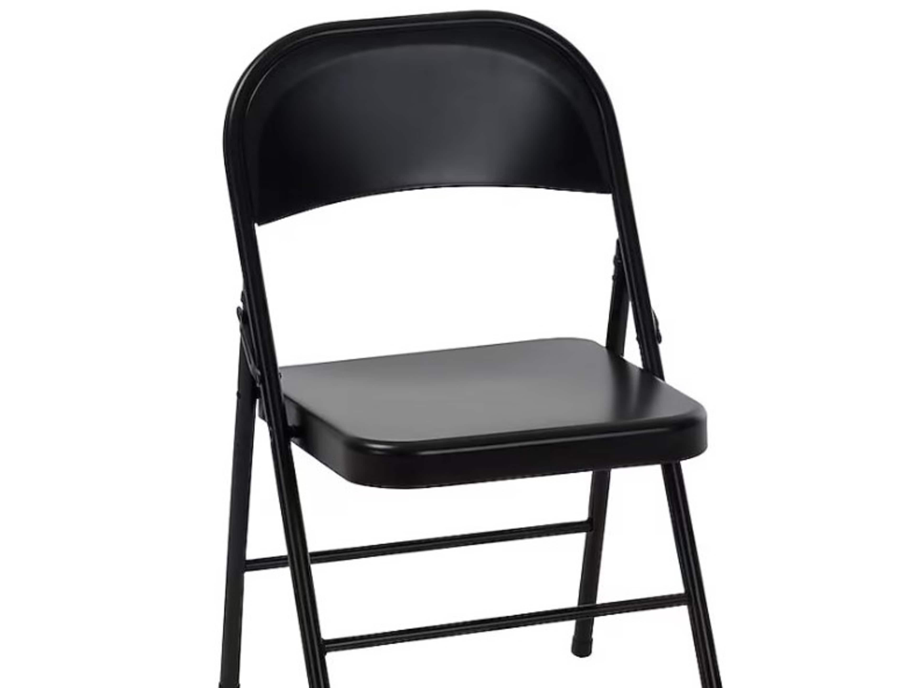 Metal folding chair