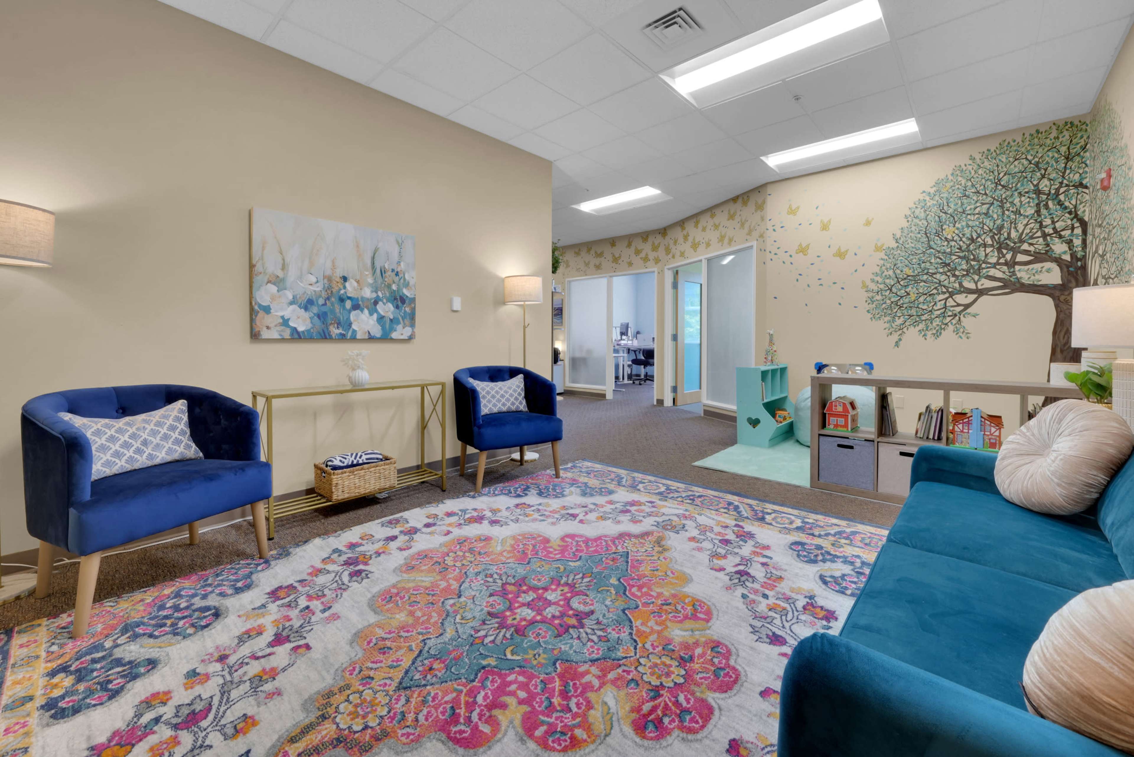 Warm, Therapy-Inspired Group Room near Downtown Eugene Image in Market District, Eugene, OR
