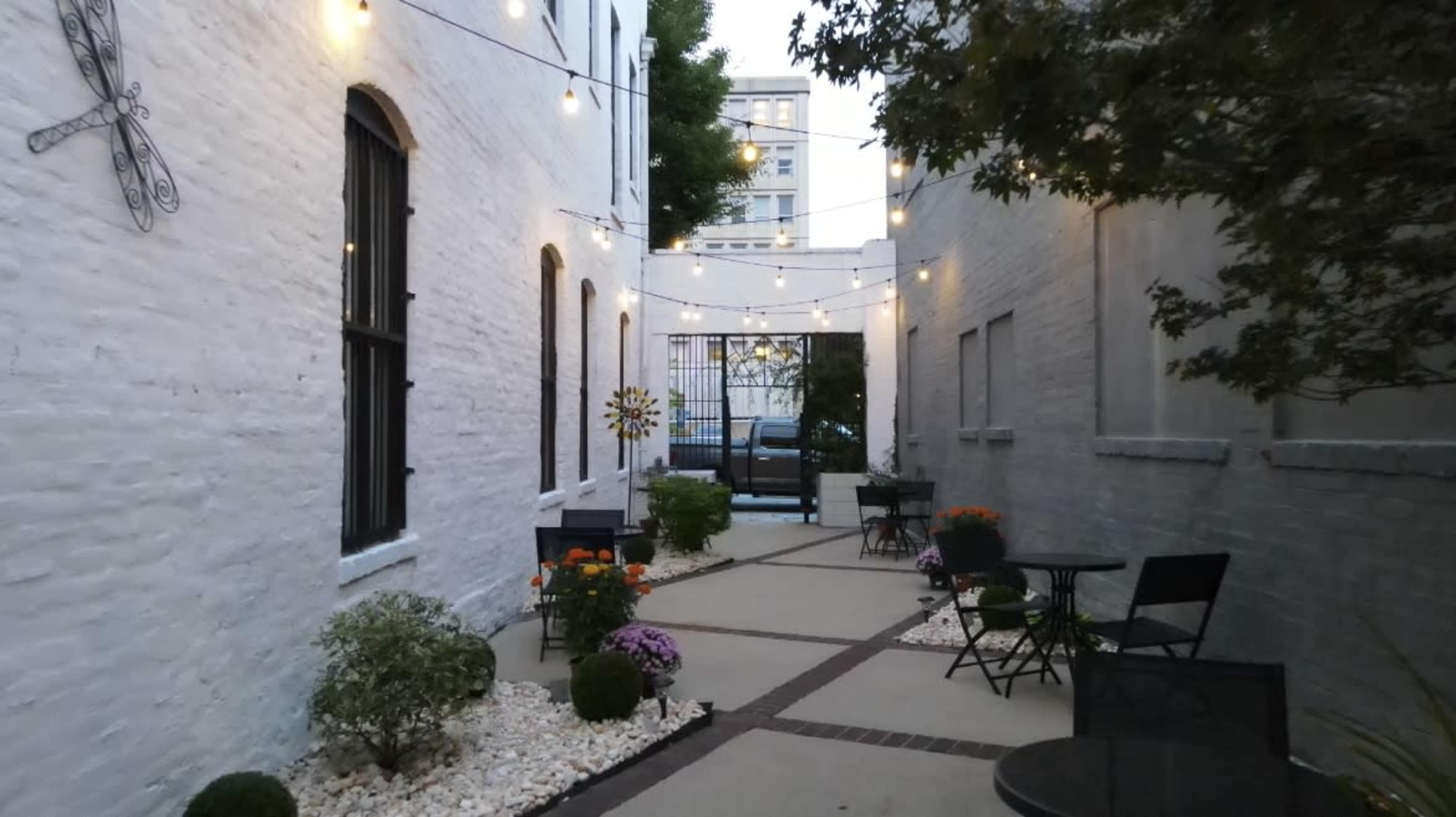 Urban Flora Courtyard Garden Image in Downtown, Raleigh, NC