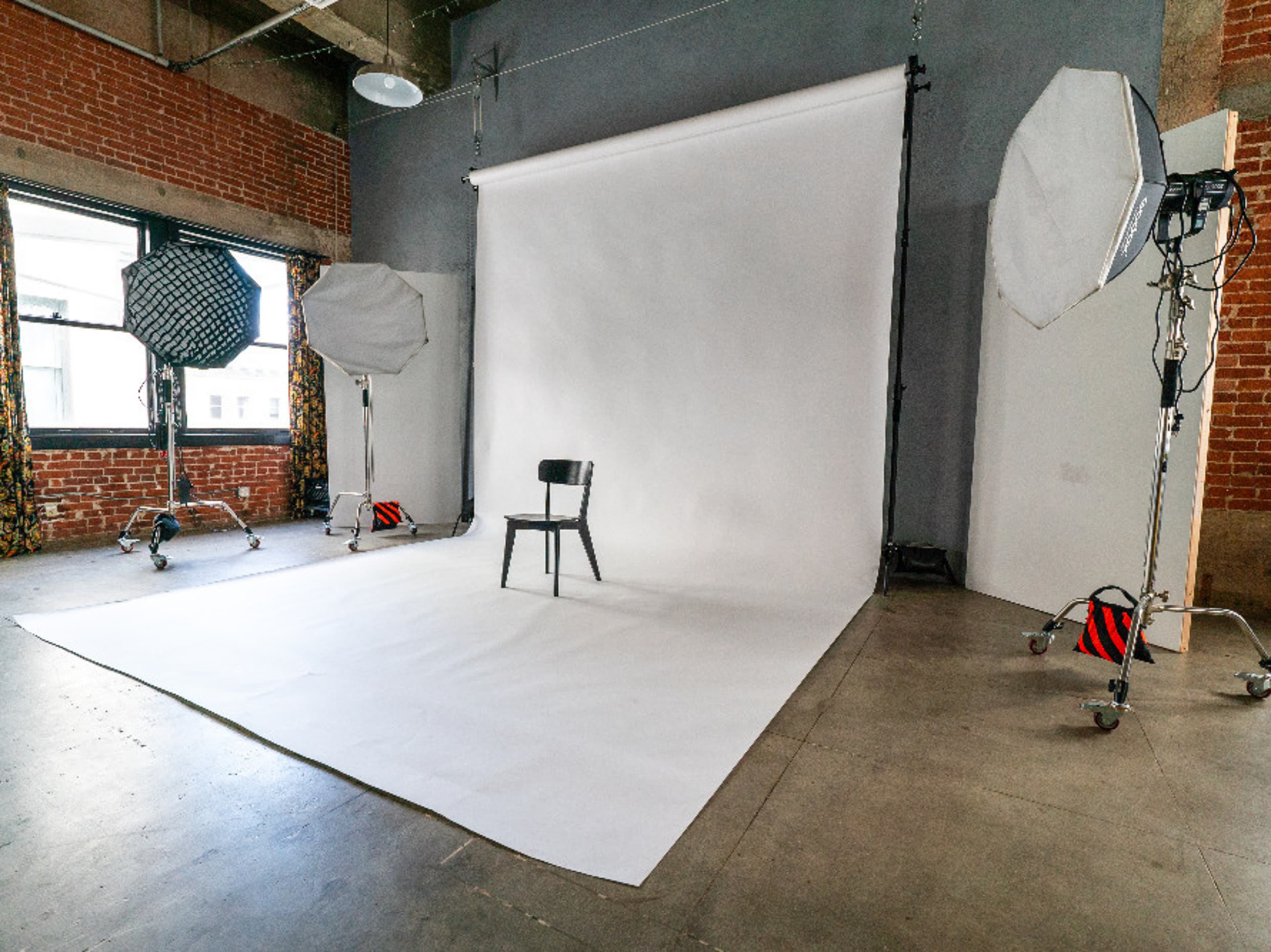 12ft wide Backdrop in white, black or chromakey