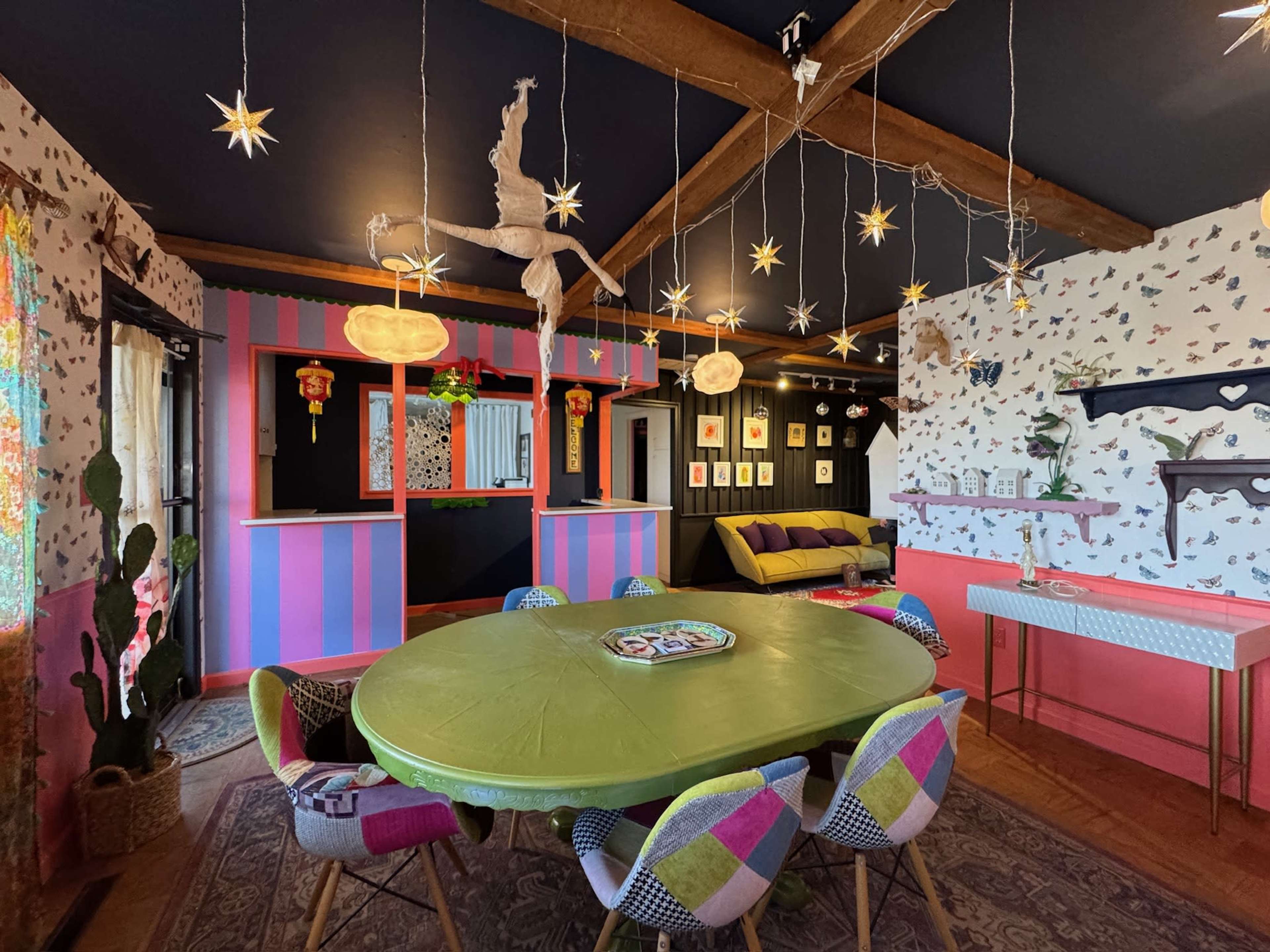 Eclectic Maximalist Living Room in OKC Image in Central Oklahoma City, Oklahoma City, OK