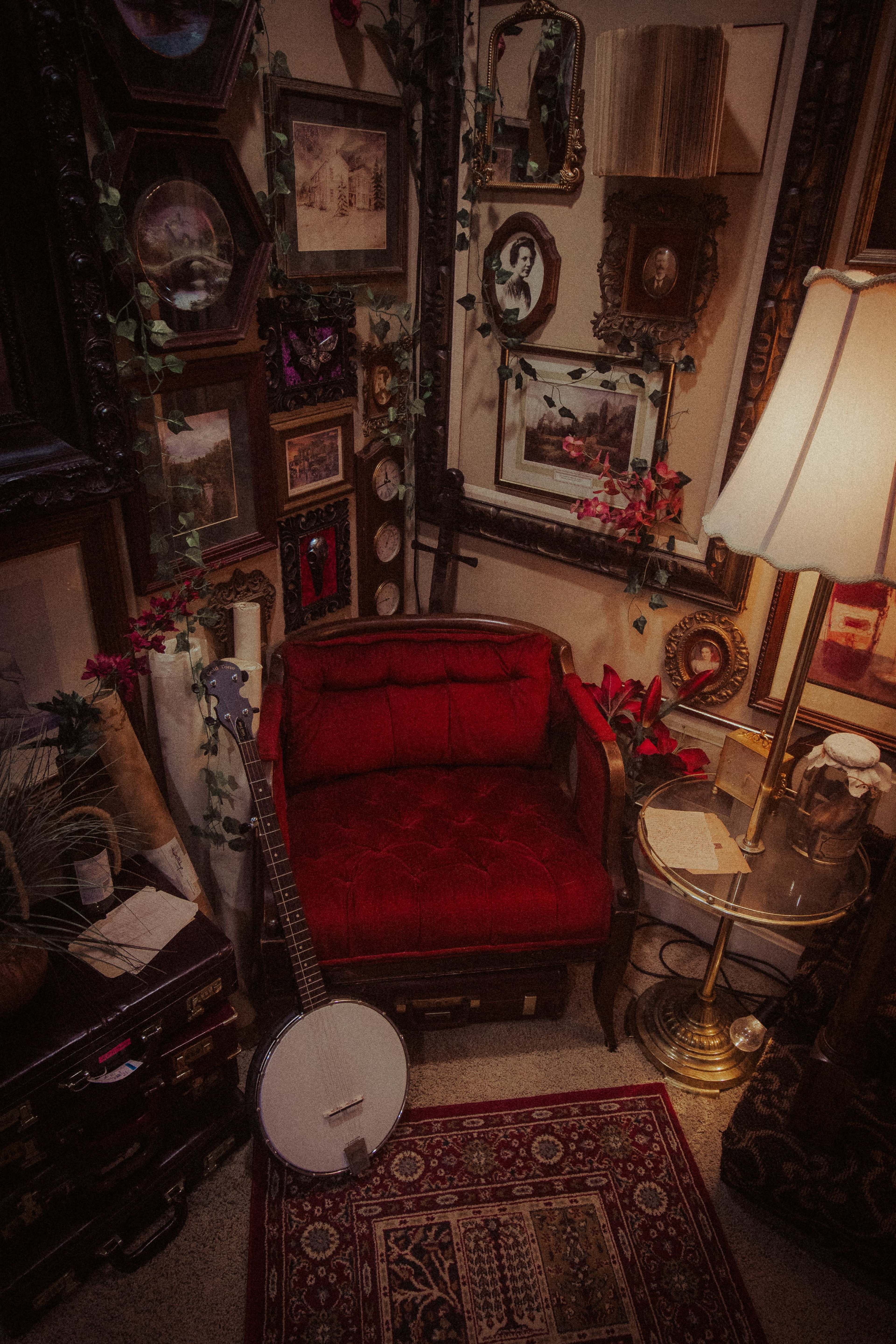 Dark & Dramatic Victorian Photography Lounge Image in The Wilderness, Stilwell, KS
