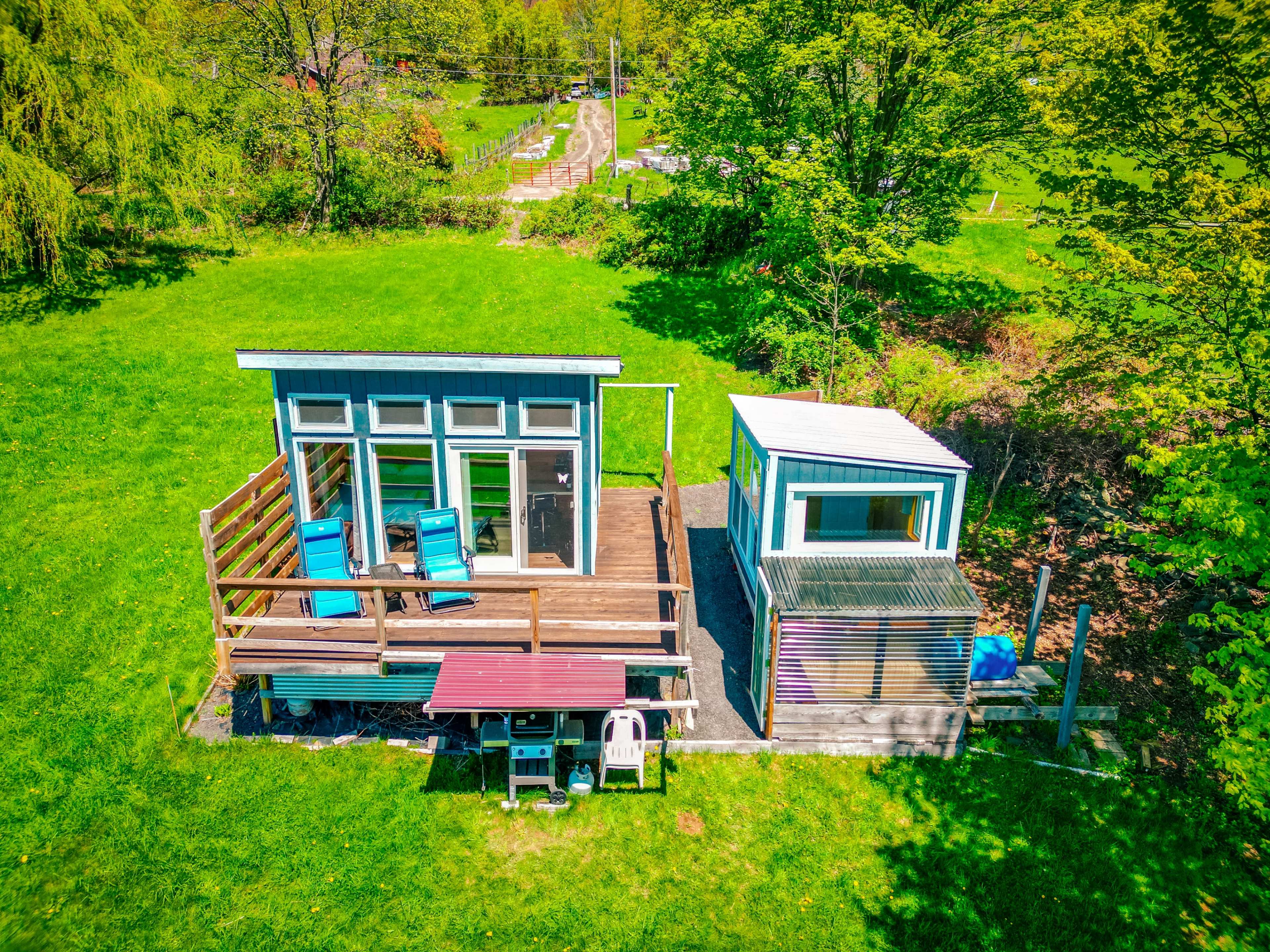 Country Home with 3 Additional Unique Tiny Houses and Barn Image in , Preston Hollow, NY