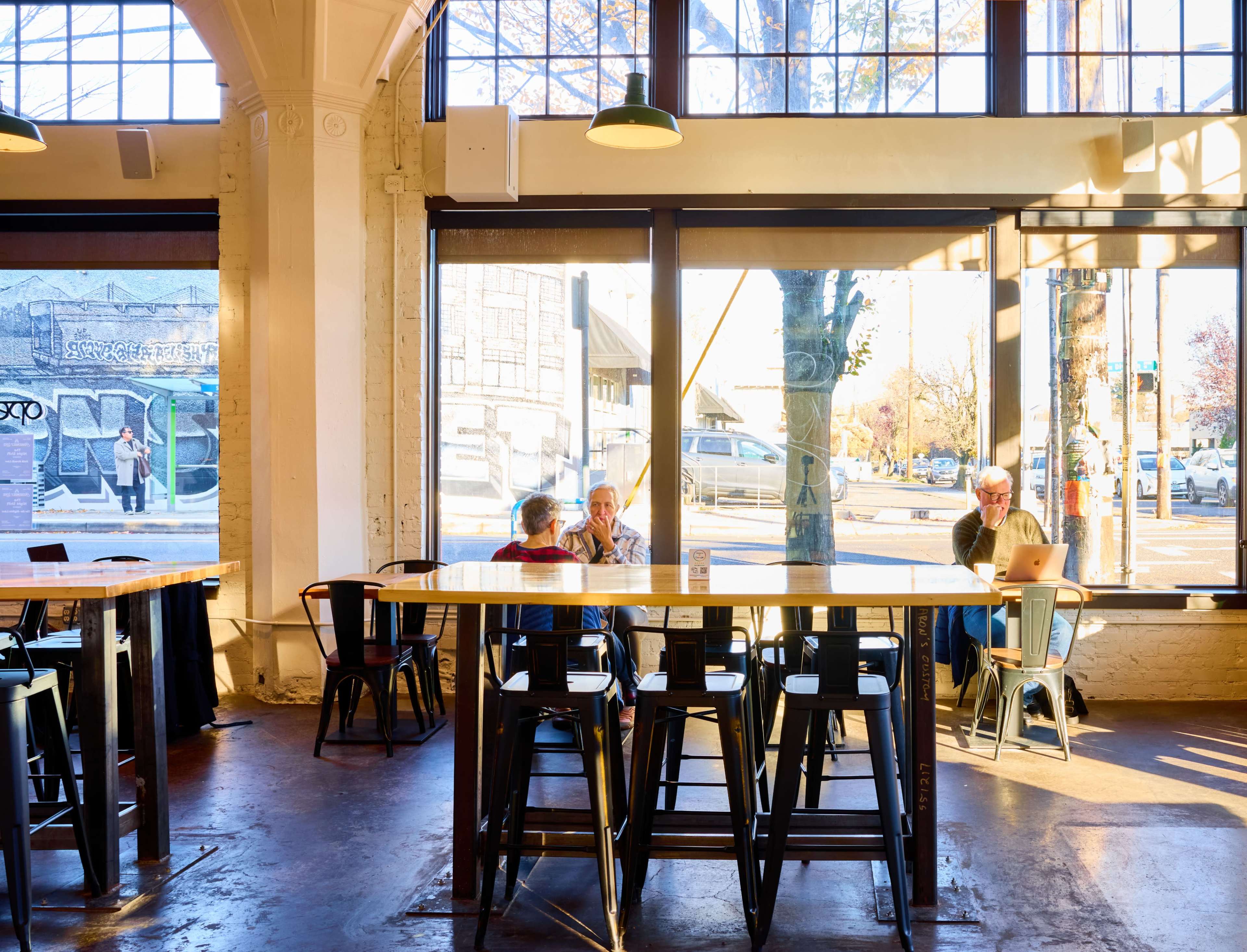 SE Portland Cafe in Iconic Ford Building Image in Southeast Portland, Portland, OR