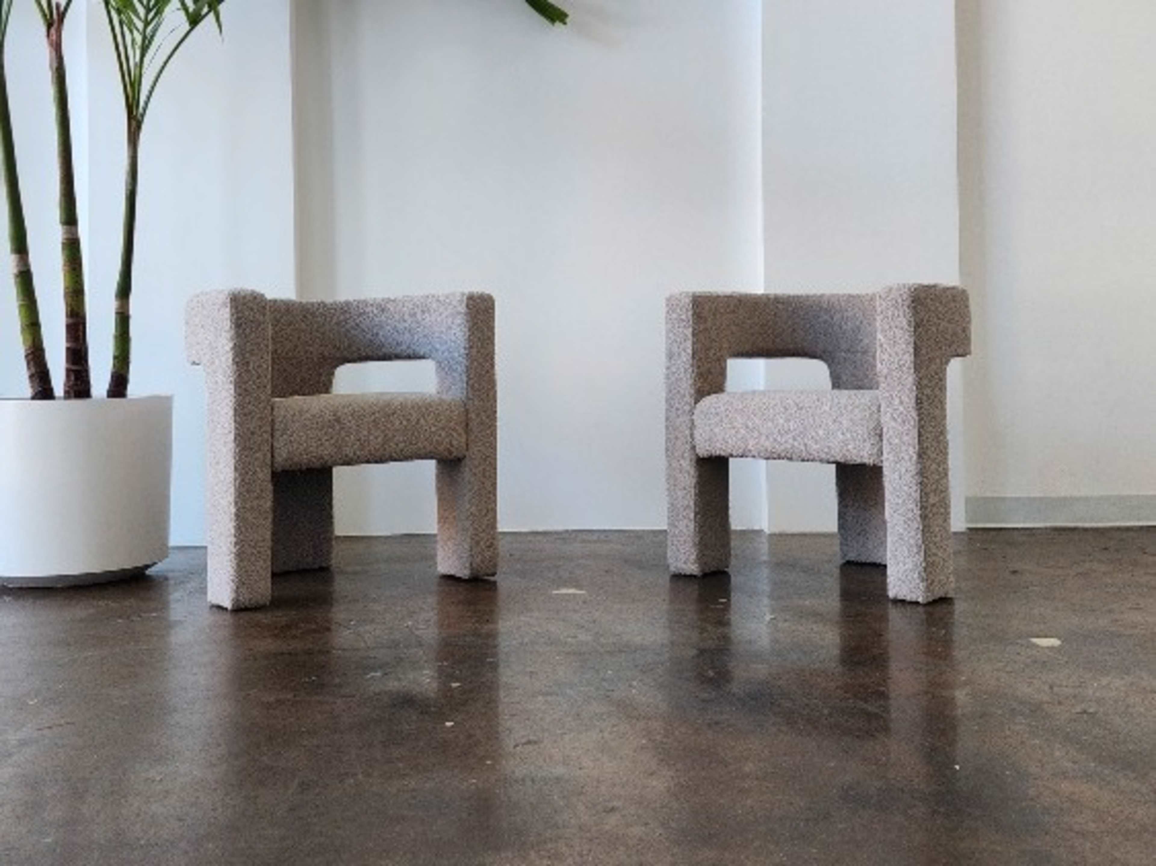 Oatmeal Boucle Chair
