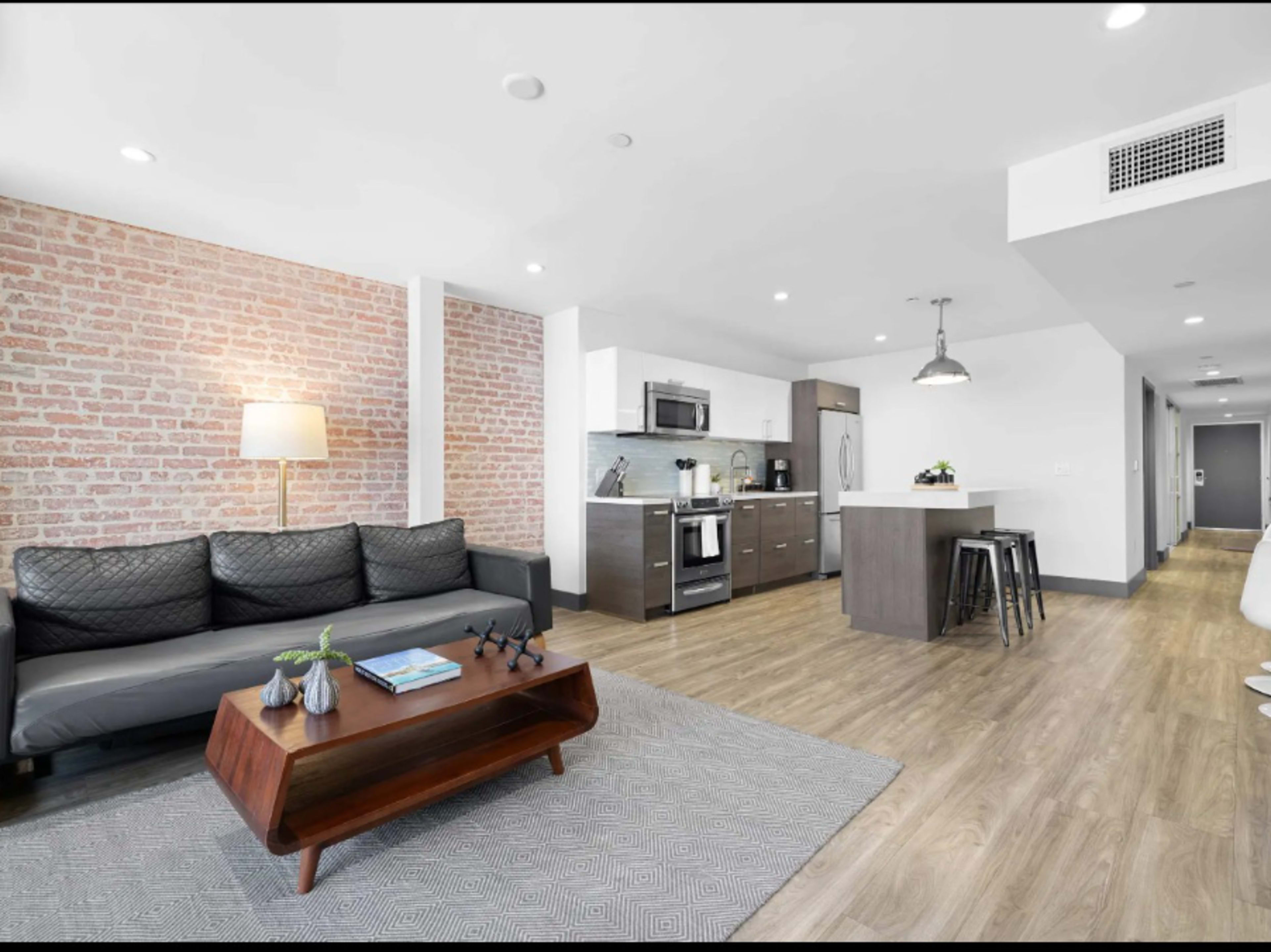 Living room and kitchen 