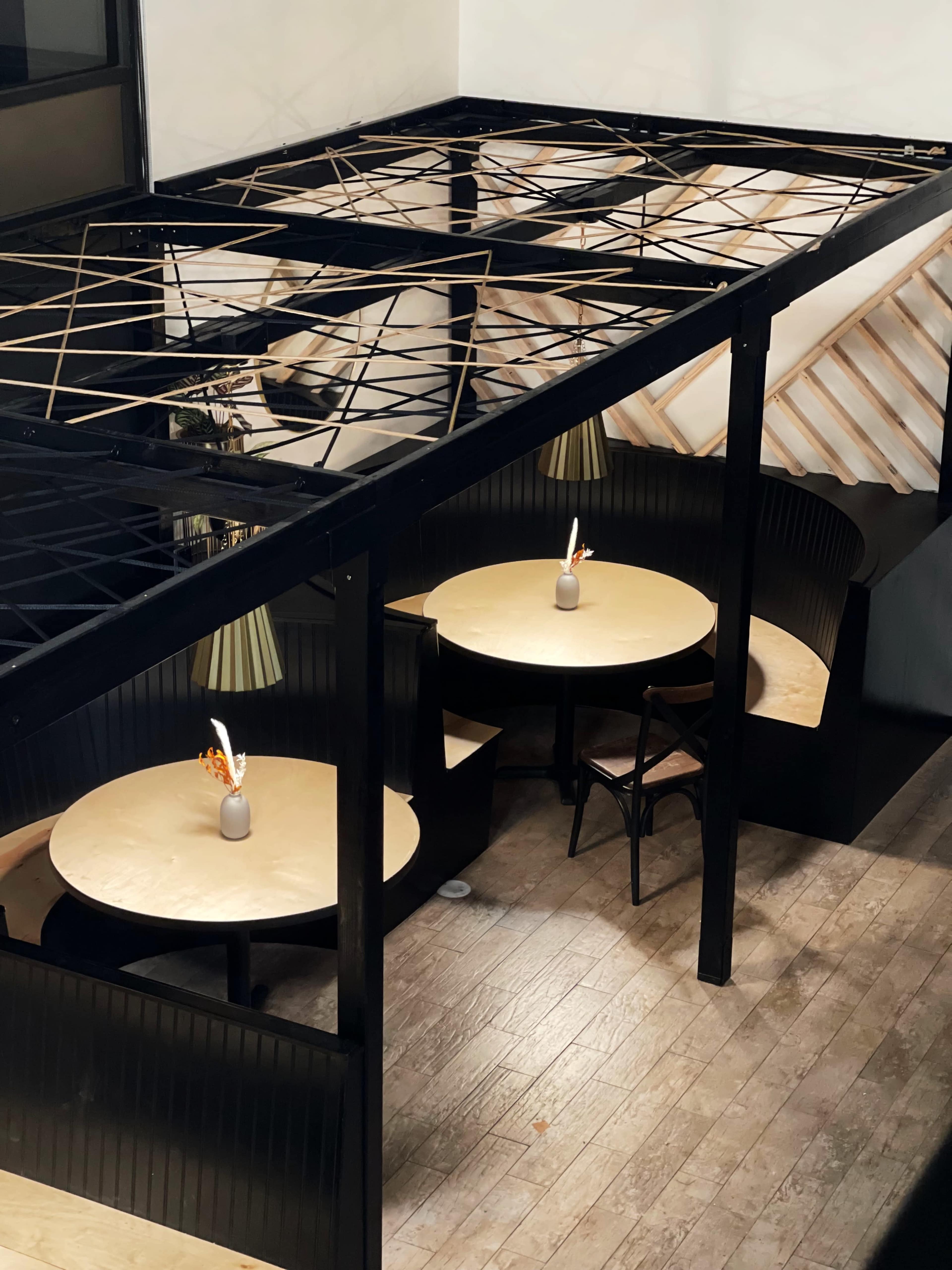 Historic bank turned modern venue with loft lounge & customized bar and seating. Image in Centerville, Fremont, CA