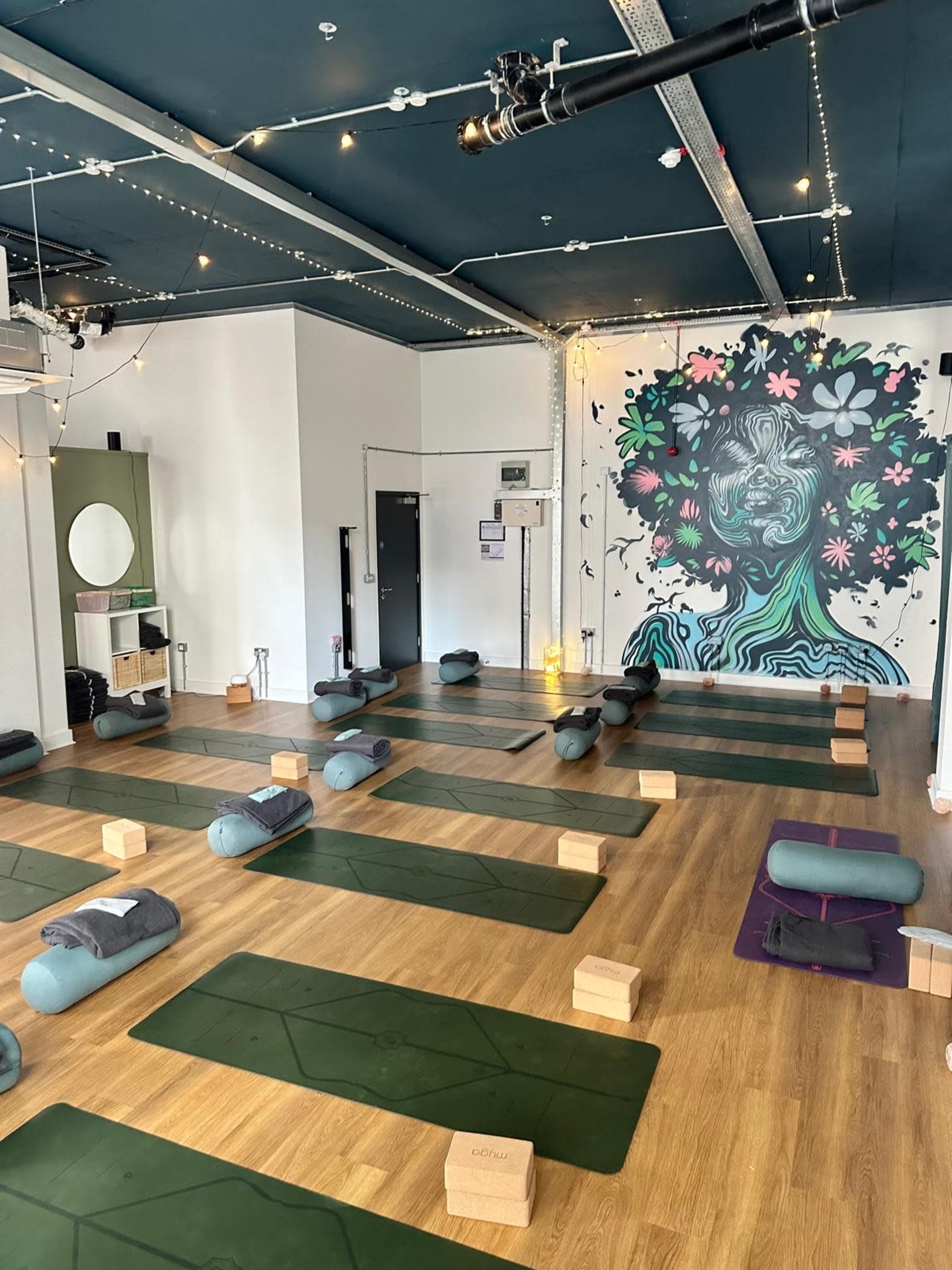 Beautiful New Yoga and Wellness space with a social area, changing rooms and restrooms Image in Fish Island, London, ENG