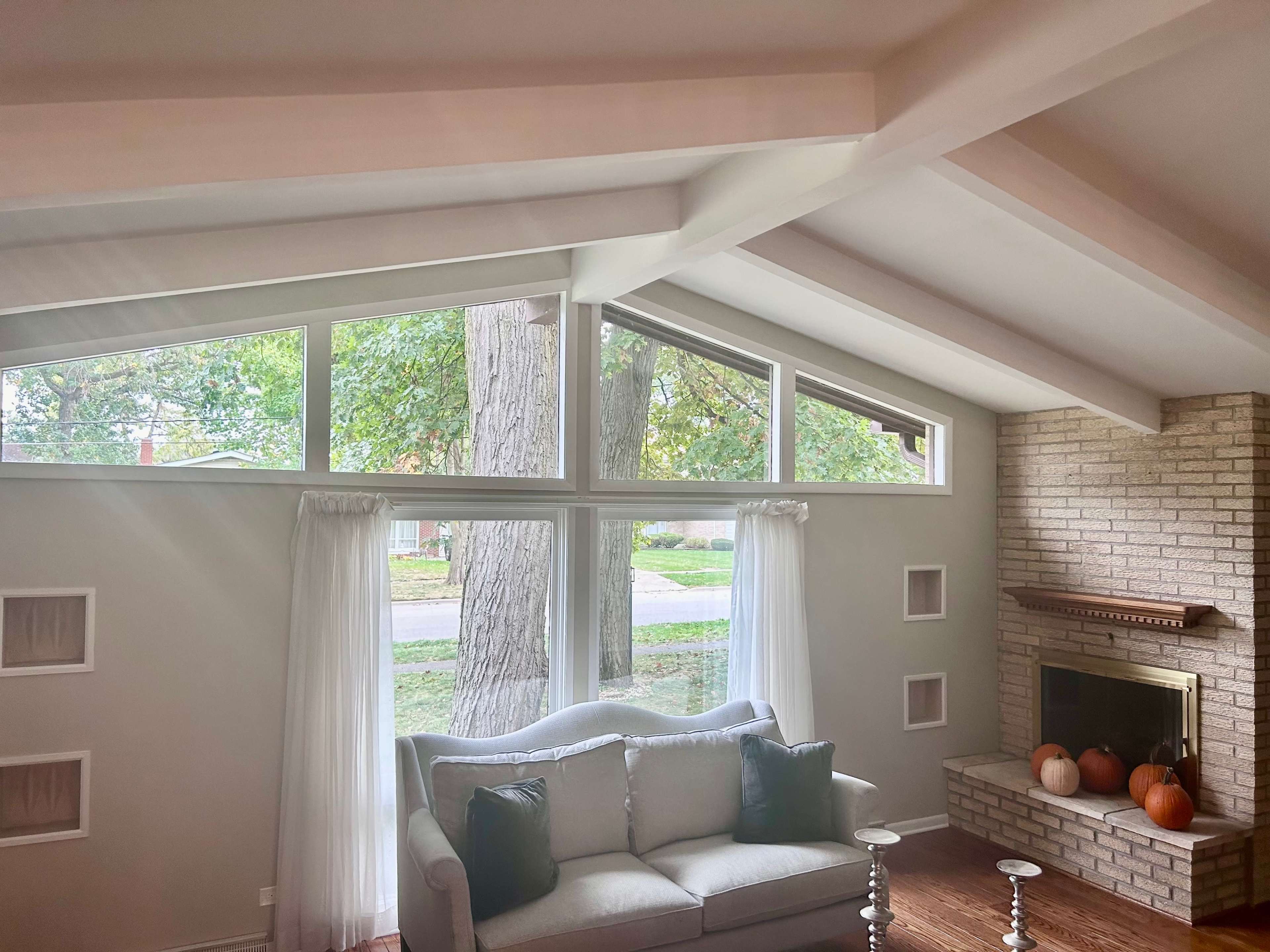Suburban Showstopper with vaulted ceilings, beams, and large windows. Image in Hanover Township, Bartlett, IL