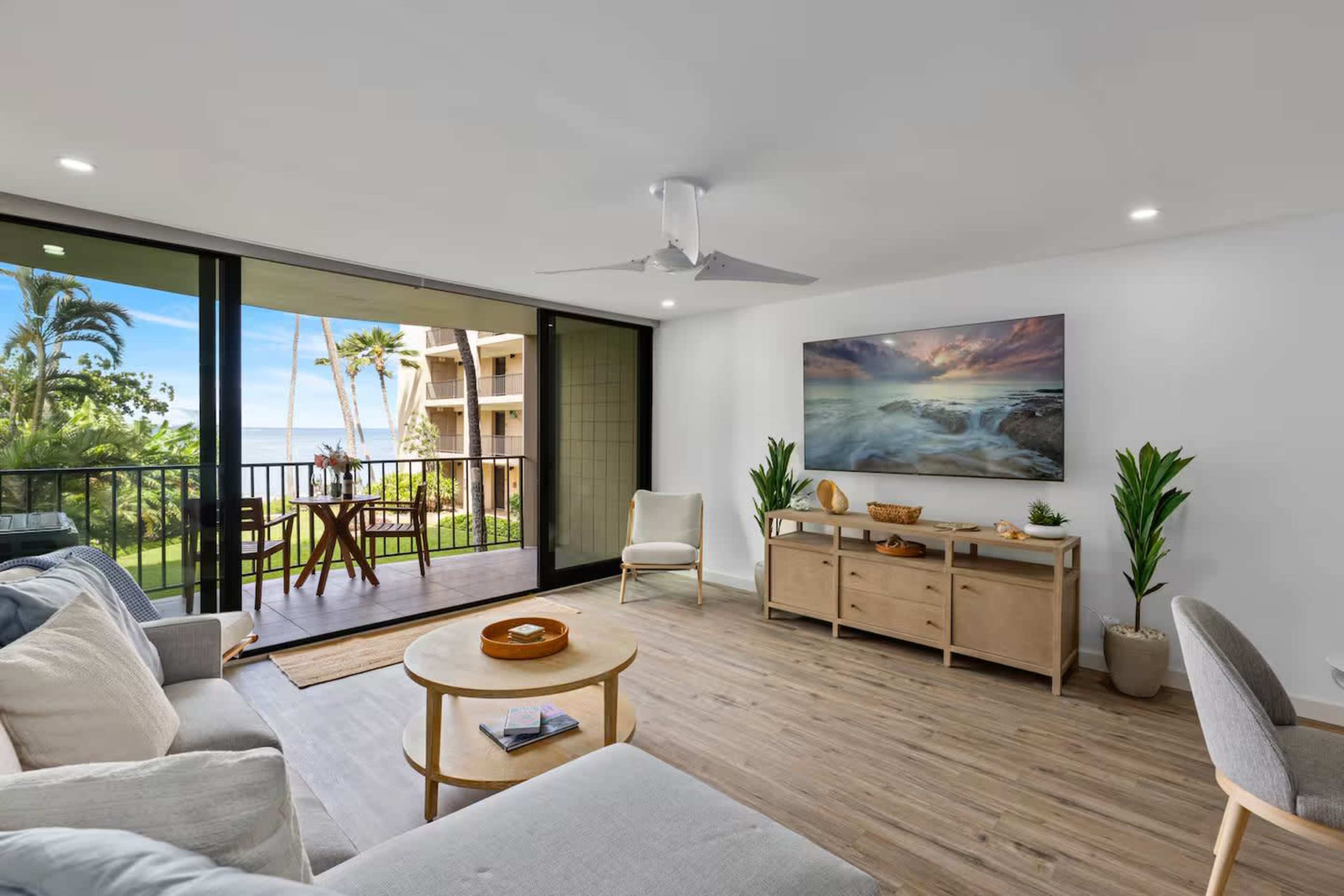 Luxe Beachfront Escape | Ocean Views | AC Comfort Image in Napili-Honokowai, Lahaina, HI