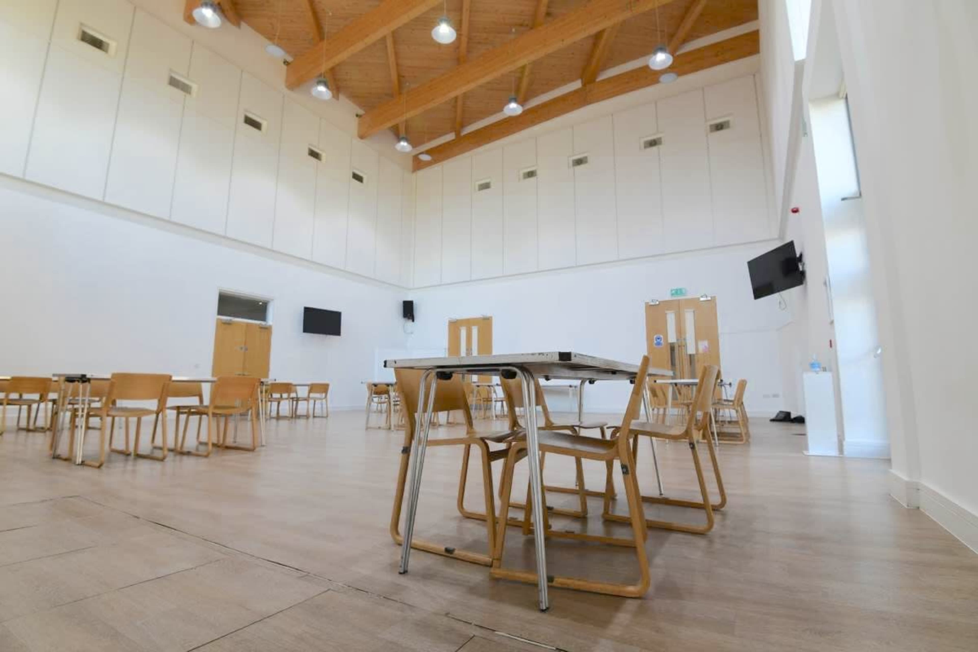 High Ceiling Hall with Lots of Natural Light and Exposed Wood Image in Edgware, London, ENG
