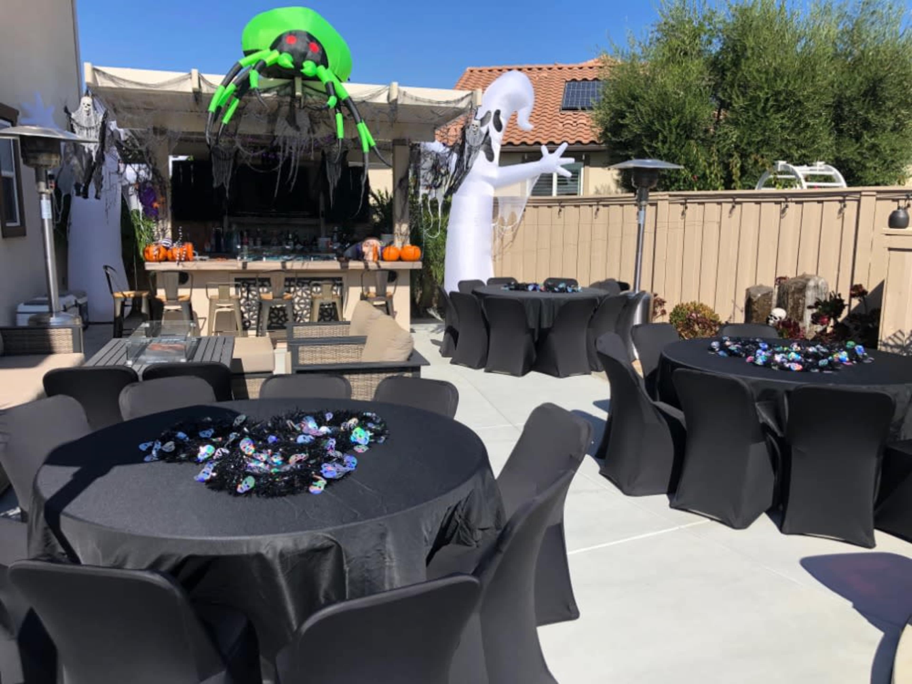 Tables and chairs
