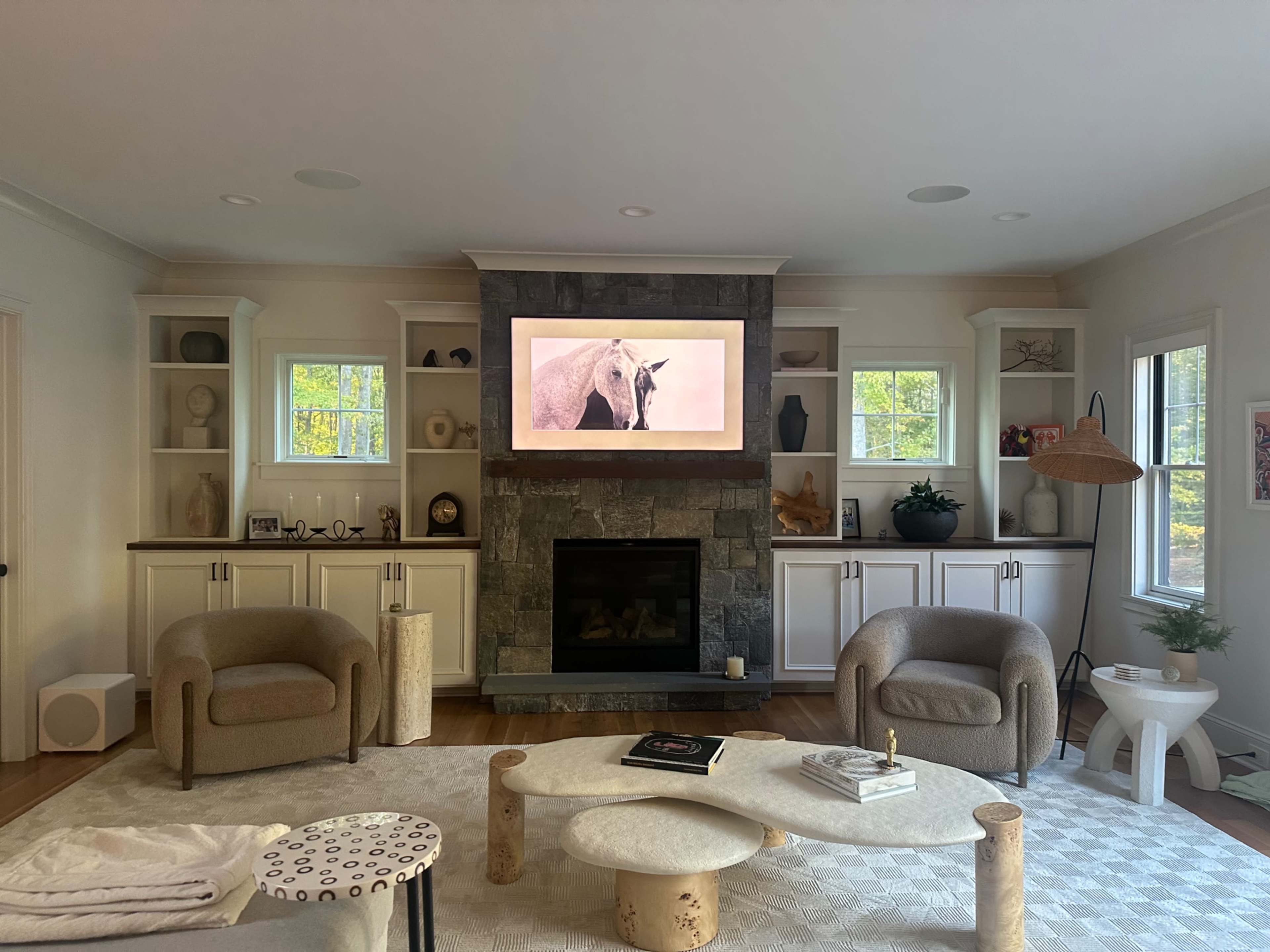 Modern Open-Concept Gem on 7 Private Acres with Camp Site + Forest Image in Easton, Easton, CT