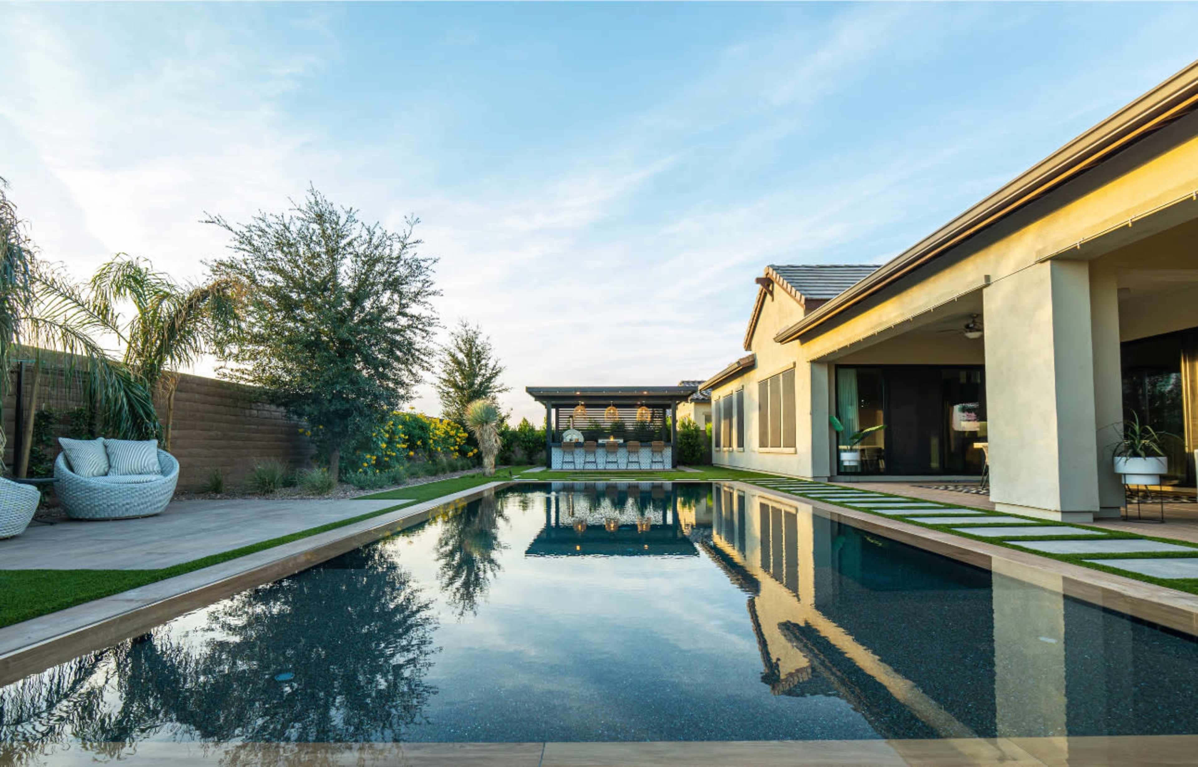 Modern Arizona Home with Oasis Backyard Image in Eastmark, Mesa, AZ