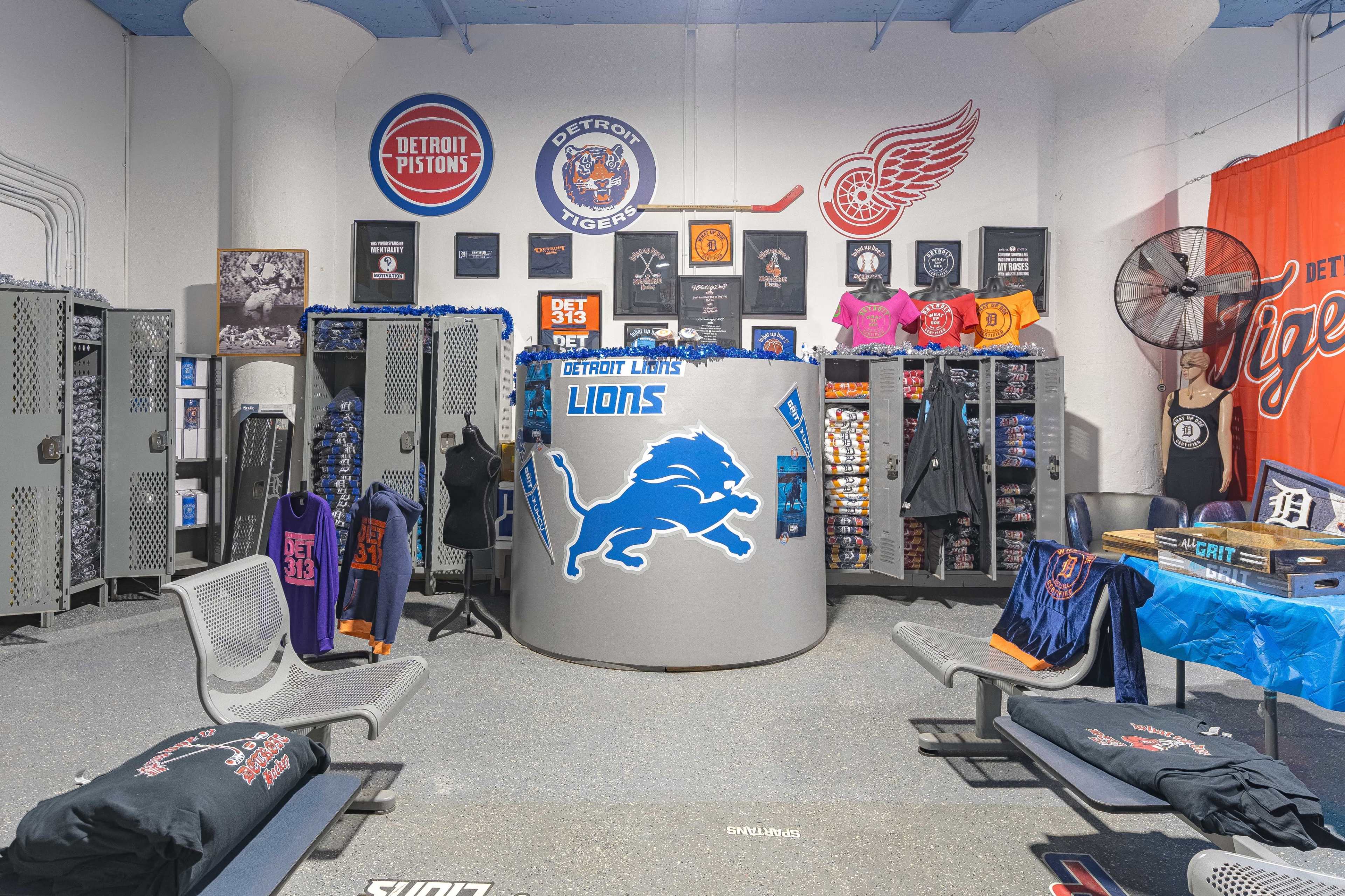 Loft Studio in the Back of the Whatupdoe Store Front. Image in Russell Industrial, Detroit, MI