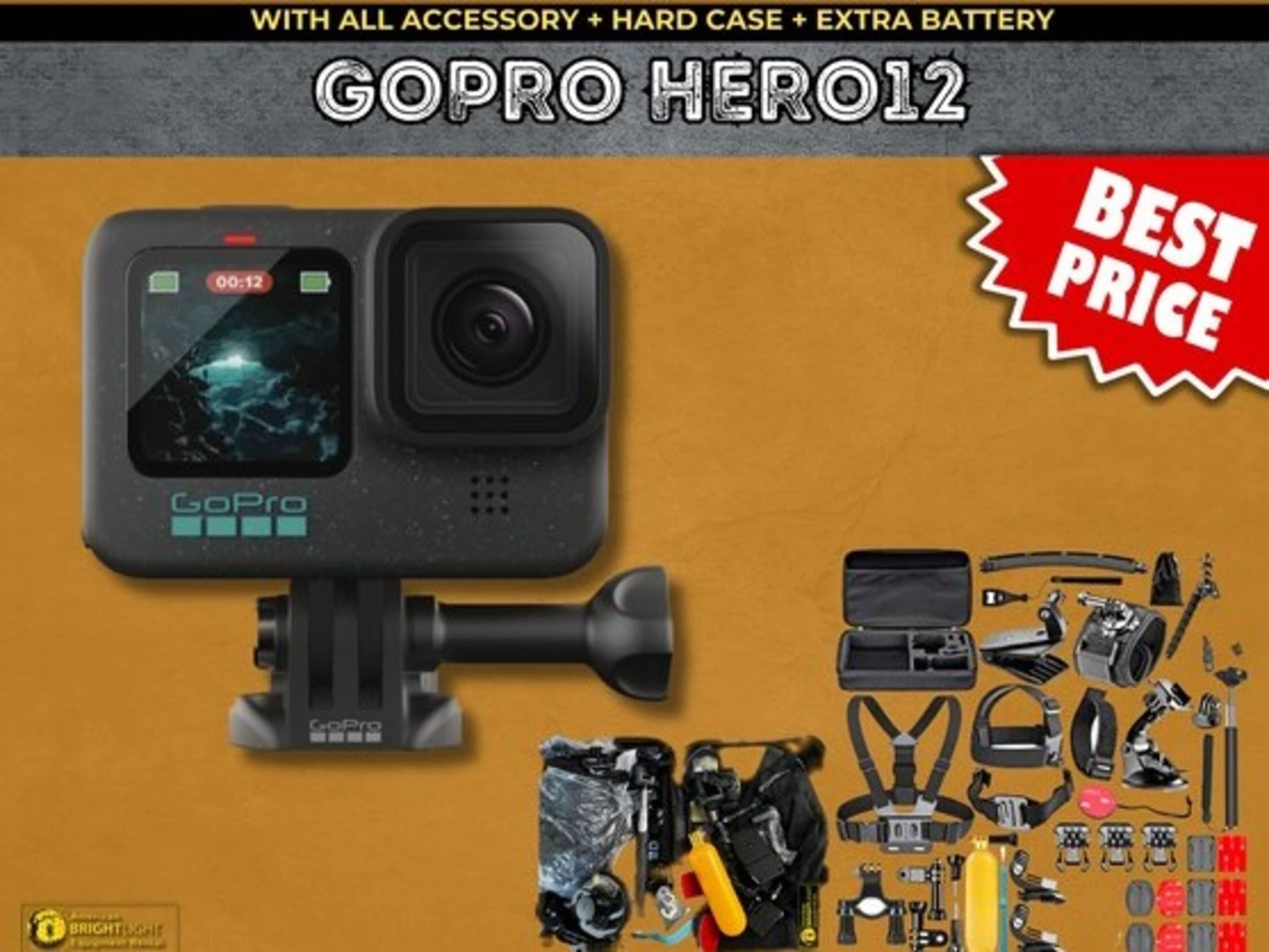 GoPro Hero12 with All Accessory