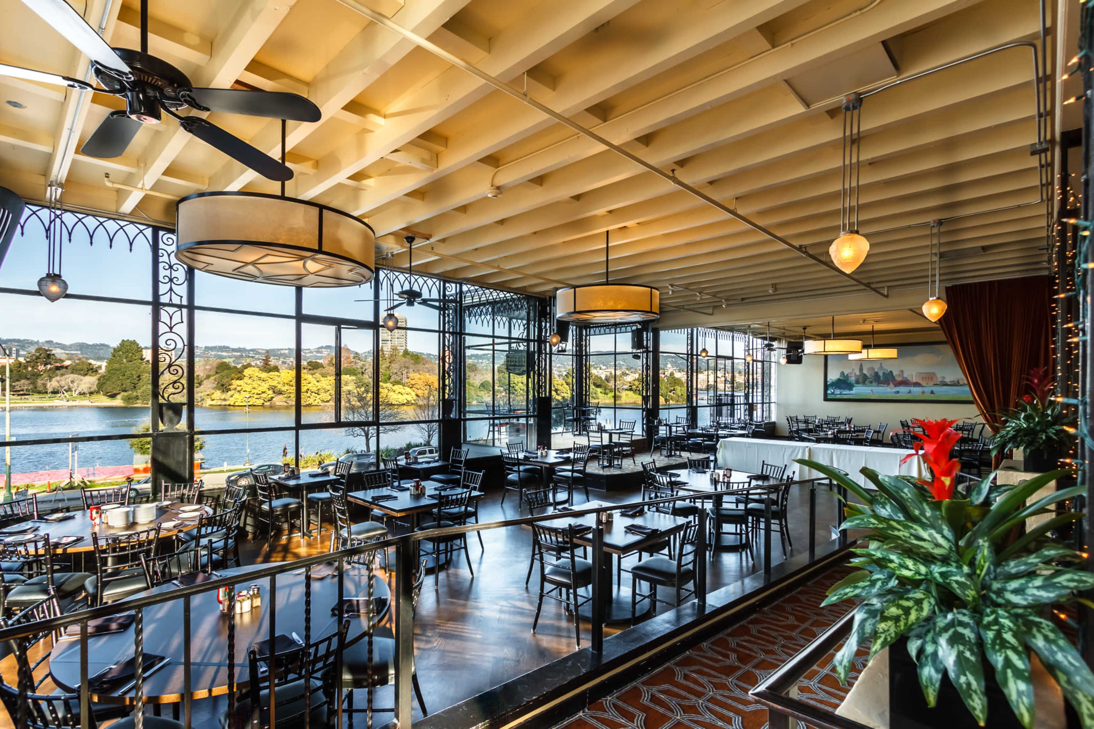 Lakeside Art Deco Dining Room with panoramic view of Lake Merritt Image in Downtown Oakland, Oakland, CA