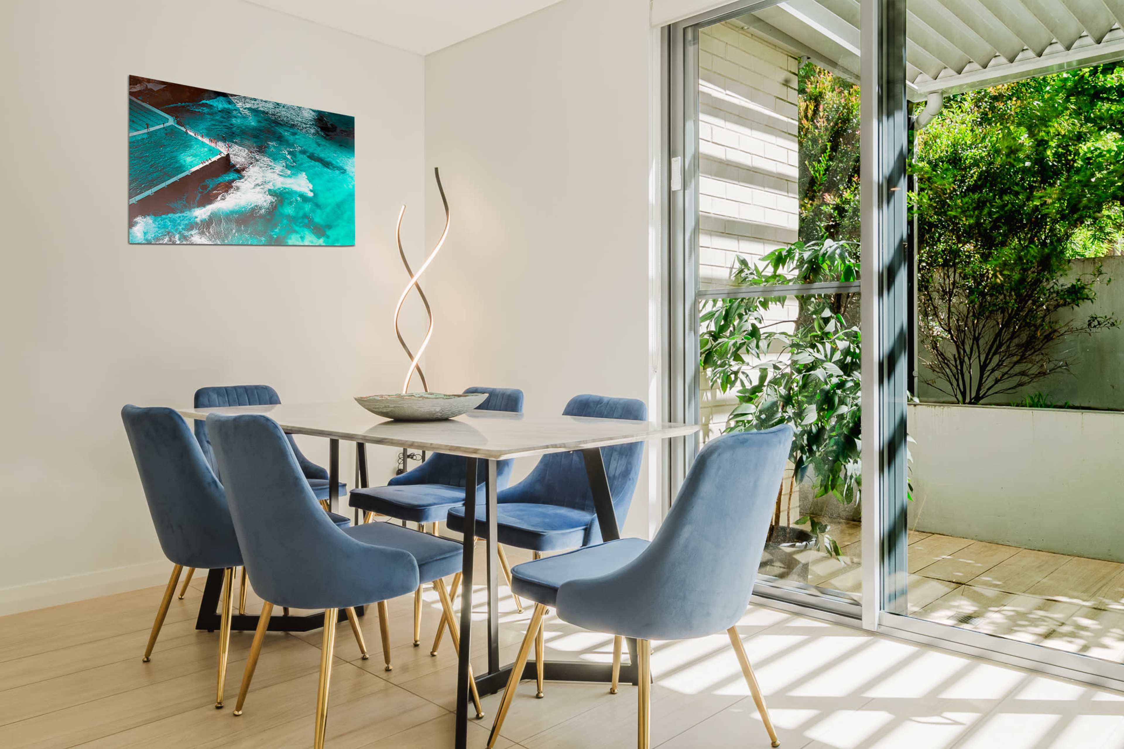 Sunlit Bondi Coastal Apartment with Garden Courtyard | Natural Light Shoot Location Image in Bondi, Bondi, NSW