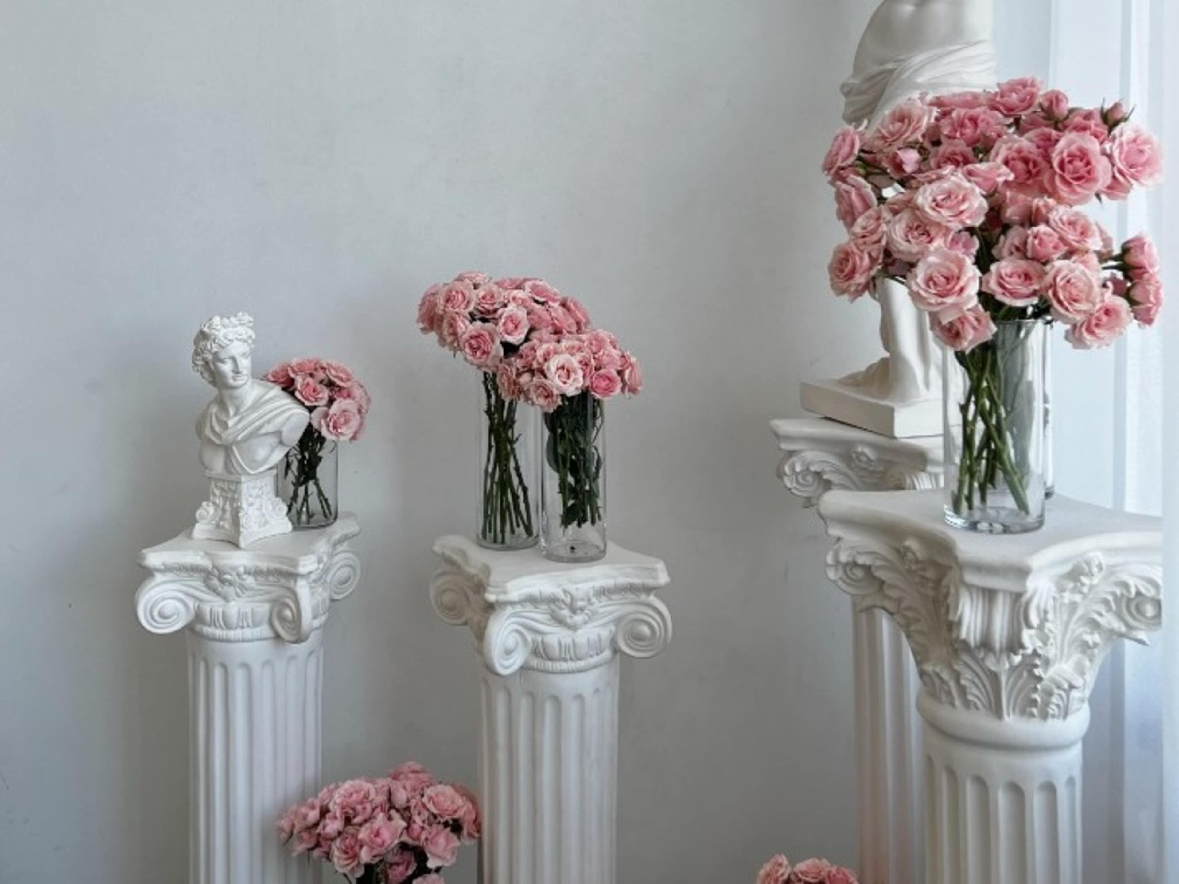 Fresh Flowers and Column Display