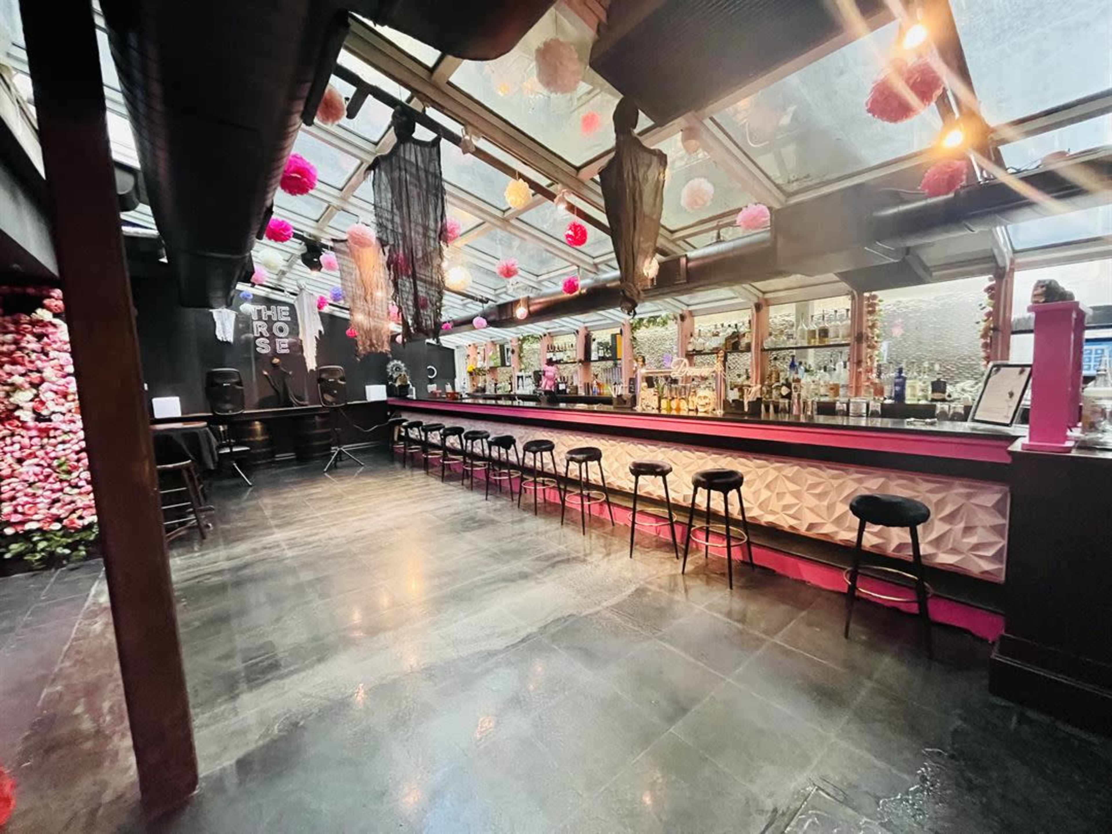 The Rose Lounge: Stylish Neon Pink Event Space in Chelsea Image in Midtown Manhattan, New York city, NY