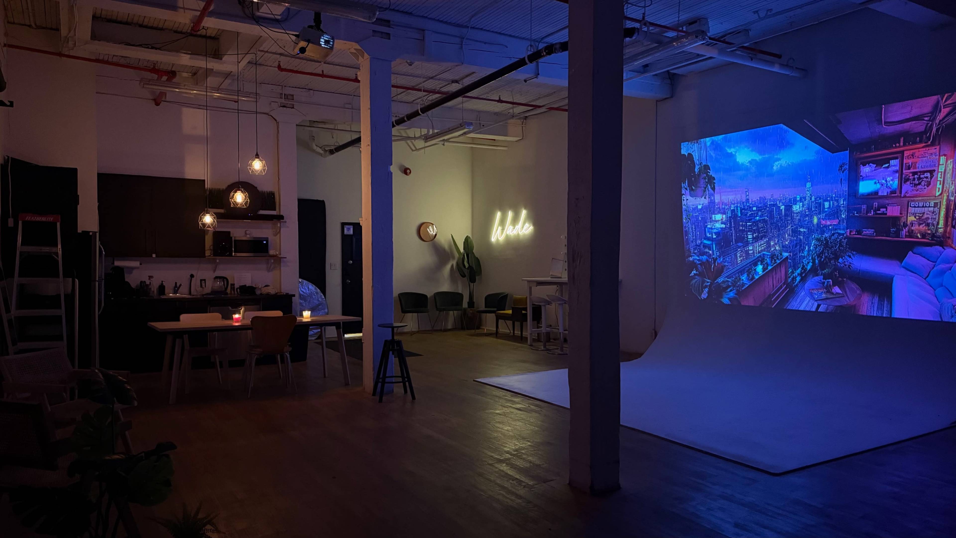 Wade Studio | Industrial Party Loft with Pro Sound - Projector - Open Late Image in Wallace Emerson, Toronto, ON