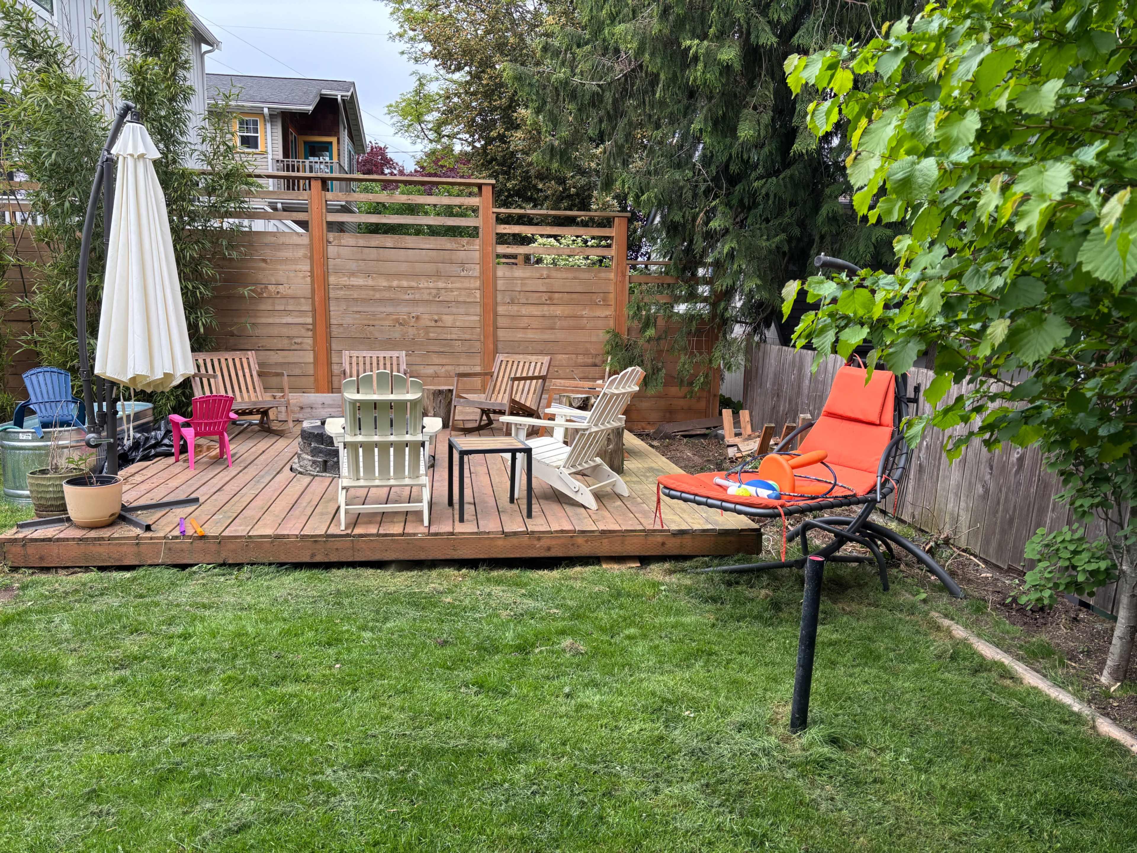 Spacious Outdoor Event Space with Fire Pits, Treehouse, and More Image in Crown Hill, Seattle, WA