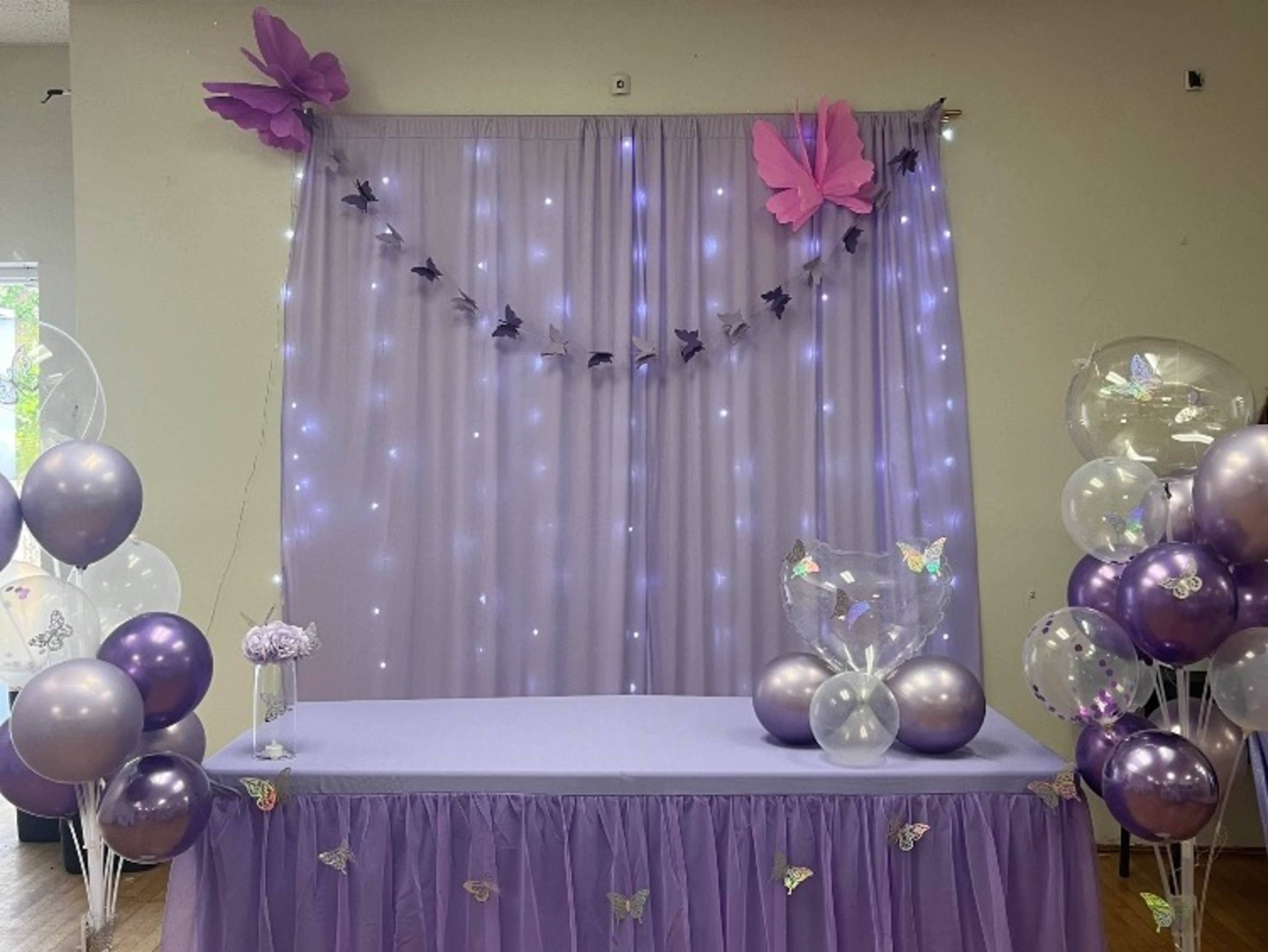 Backdrop light curtain