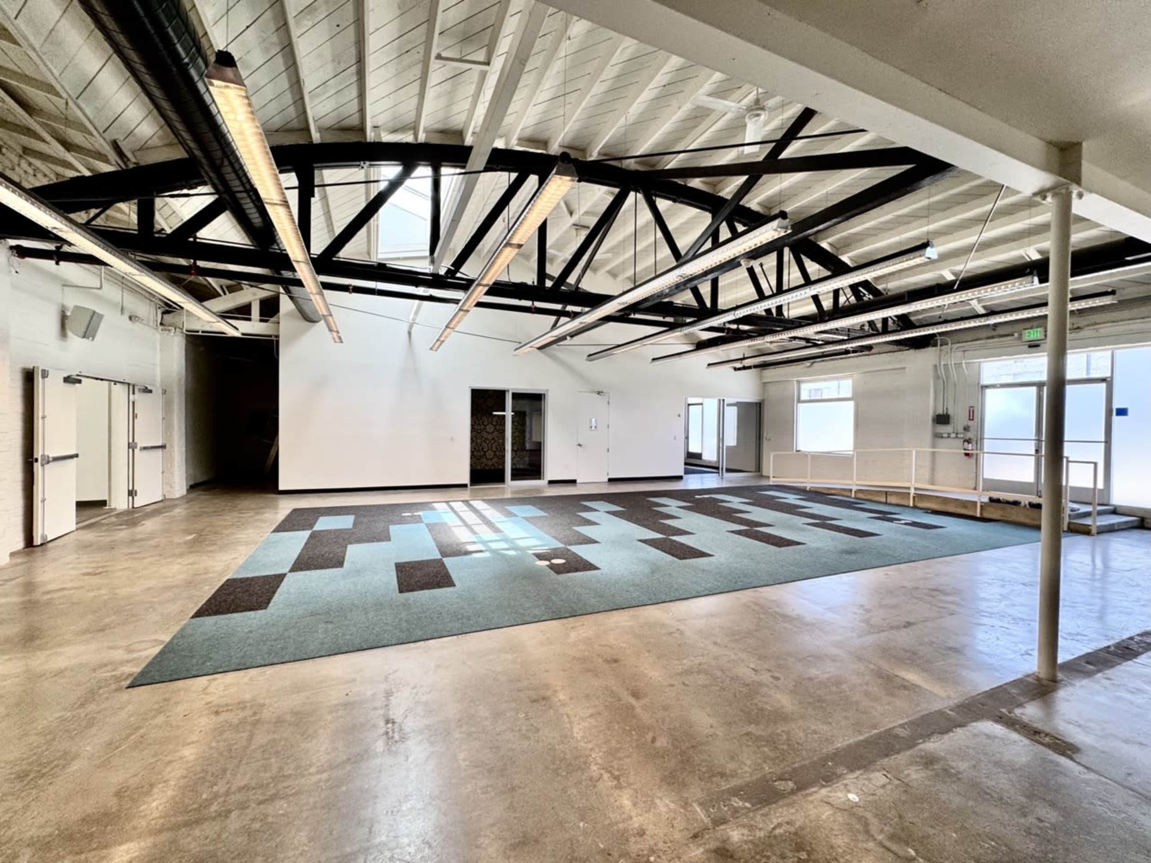 Private, industrial style event room with exterior windows Image in Downtown, Santa Monica, CA