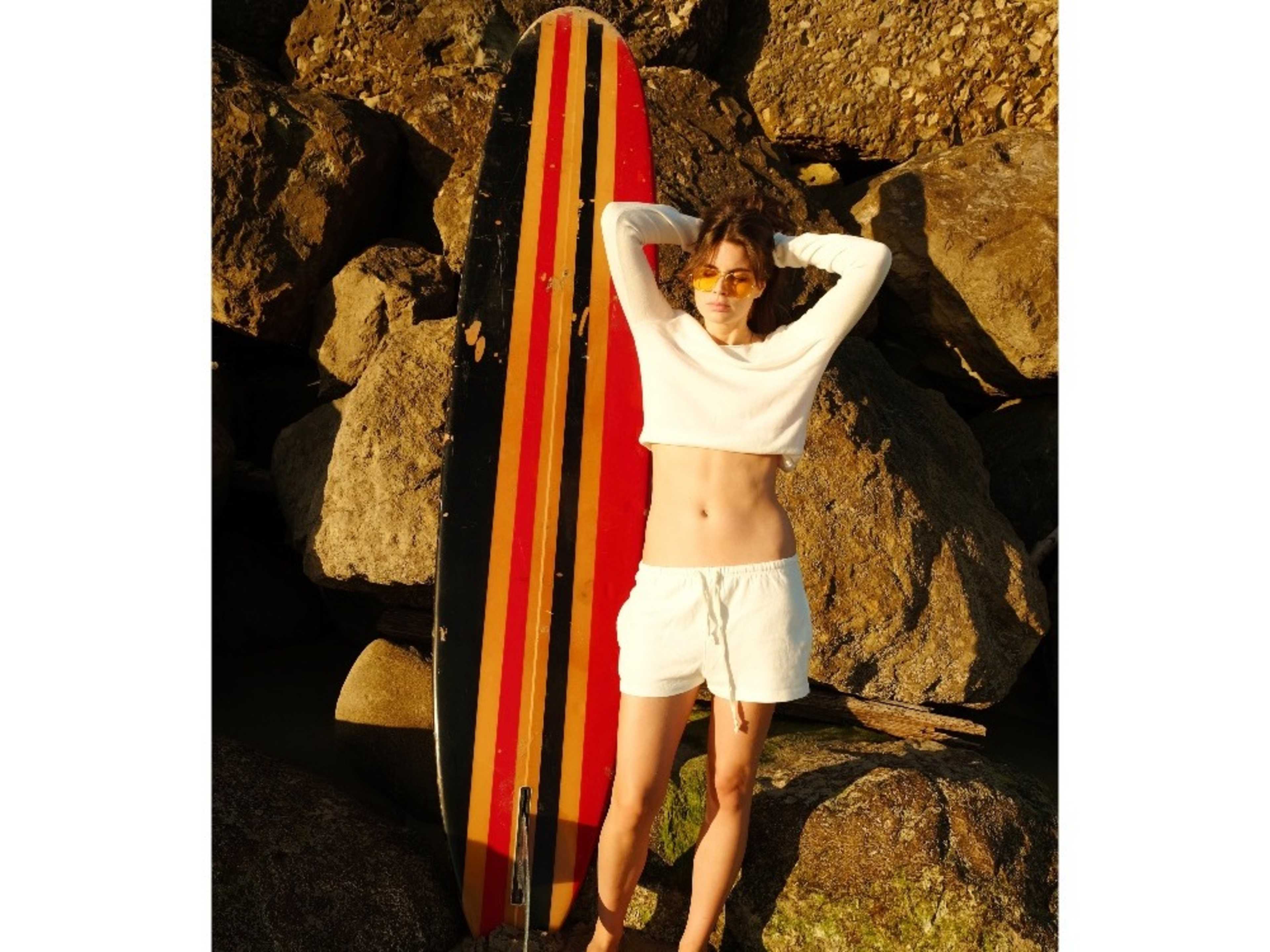 Robbie Dick design vintage surf board 70's.