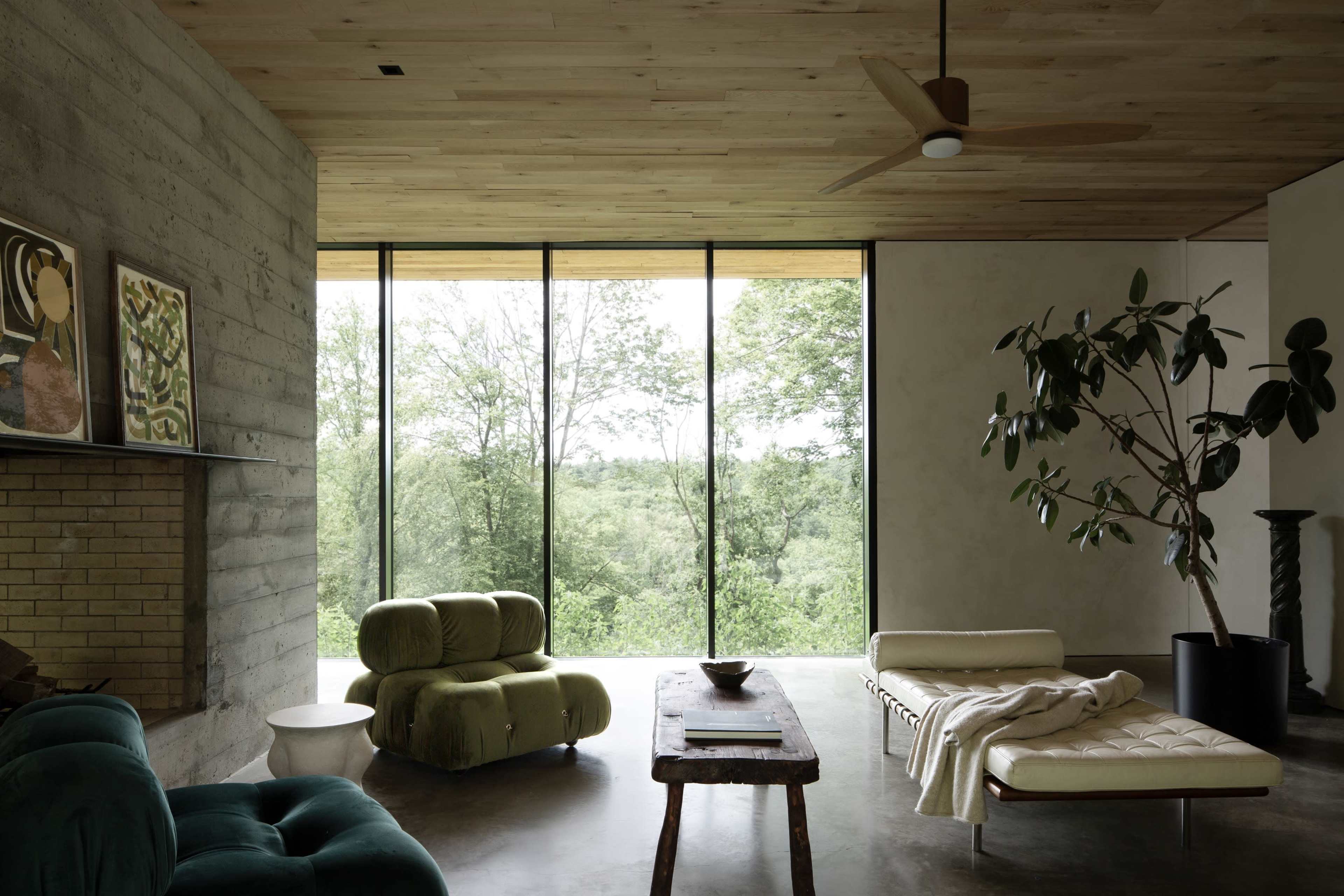 New-Build Modern Architectural Glass and Steel Home Image in Philipstown, Garrison, NY