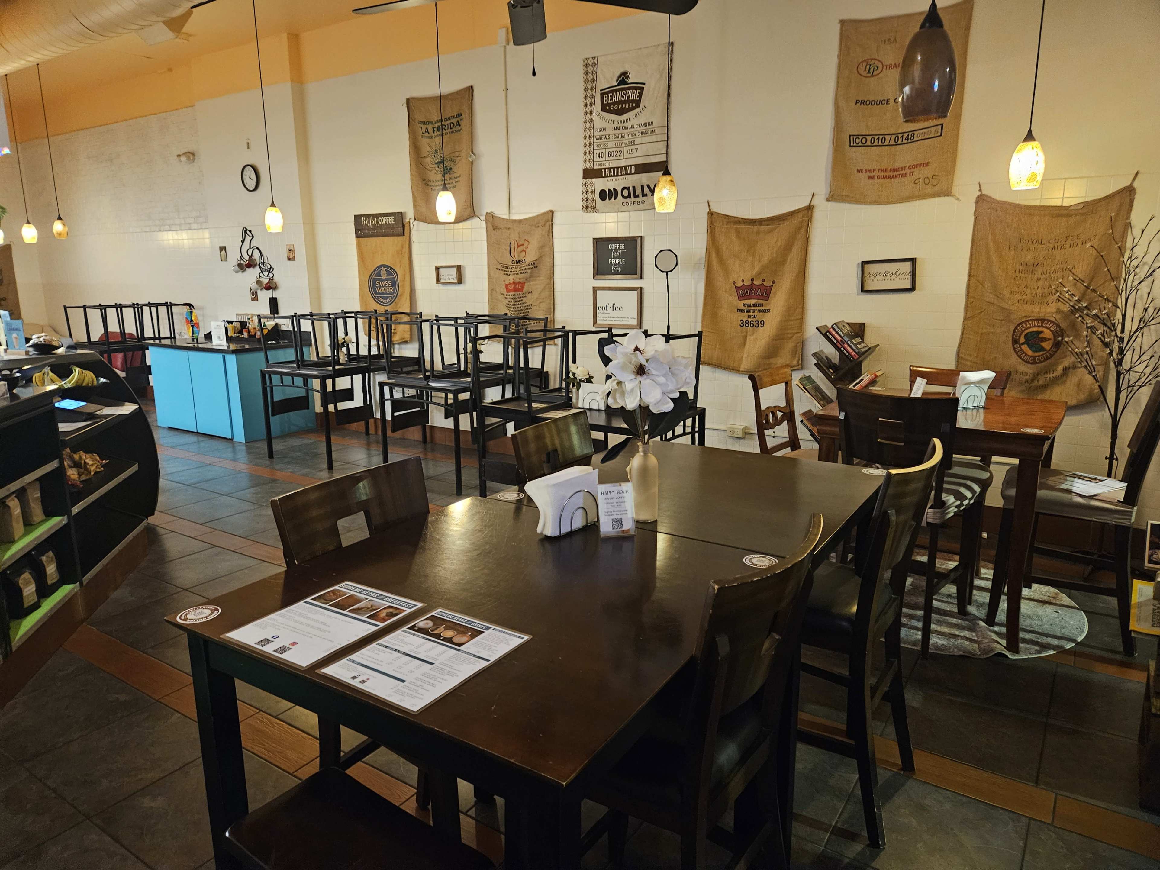 Charming Café Gathering Space with Warm and Inviting Interior Image in Town Of Blake, South Daytona, FL