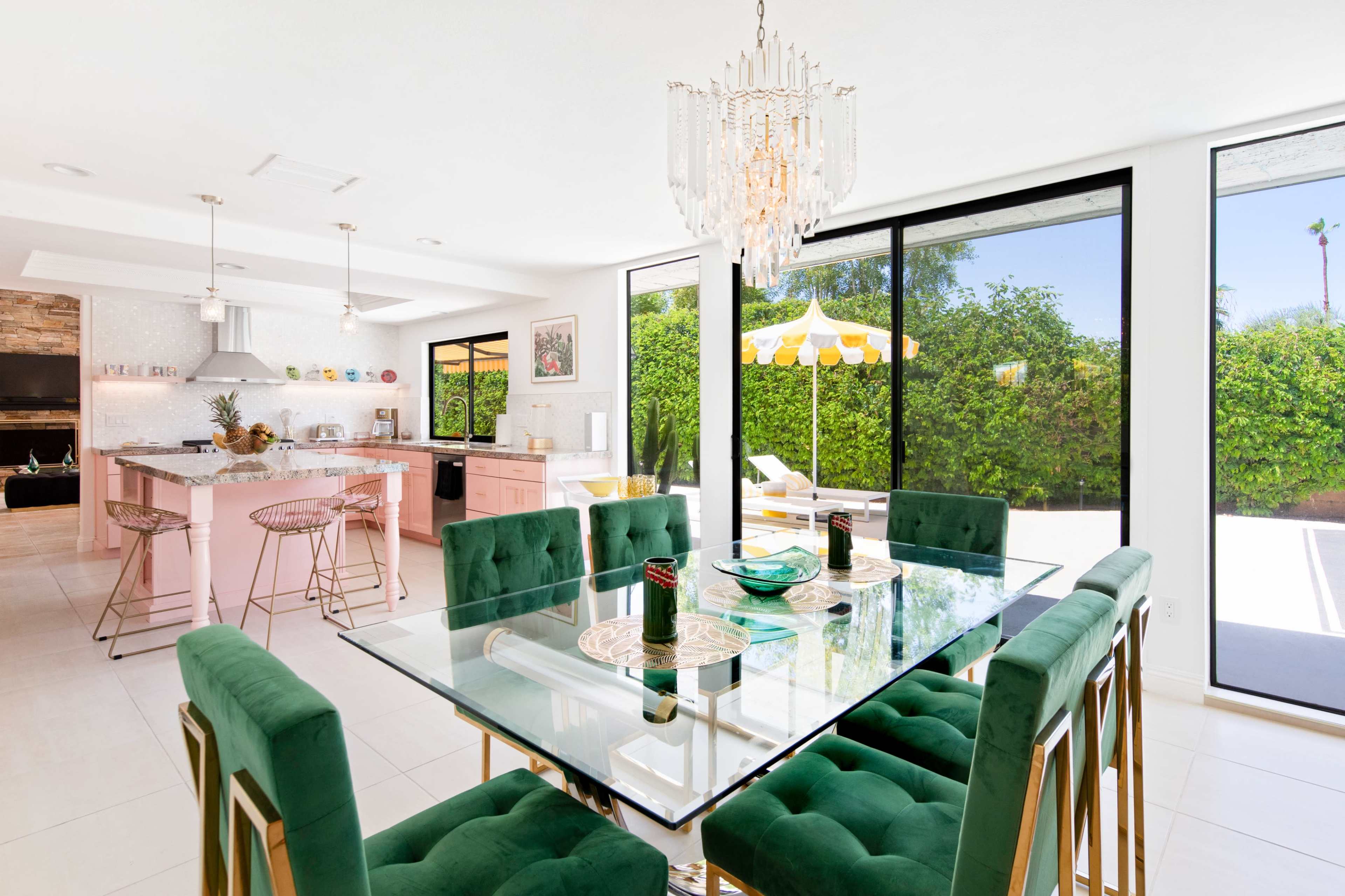 Chateau Palomino: Bright and colorful glam Palm Springs residence Image in , Palm Springs, CA