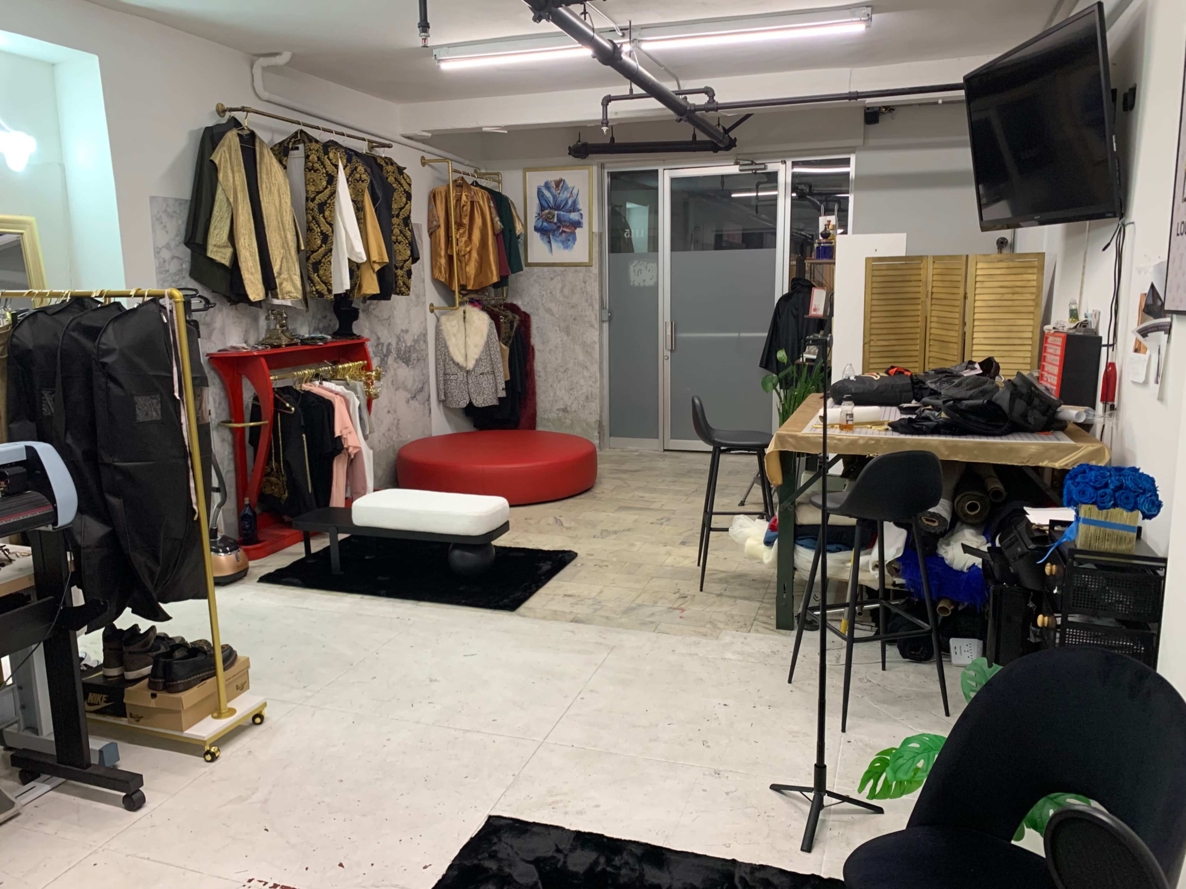 Downtown Fashion district Art work studio with rustic view Image in Central LA, Los Angeles, CA